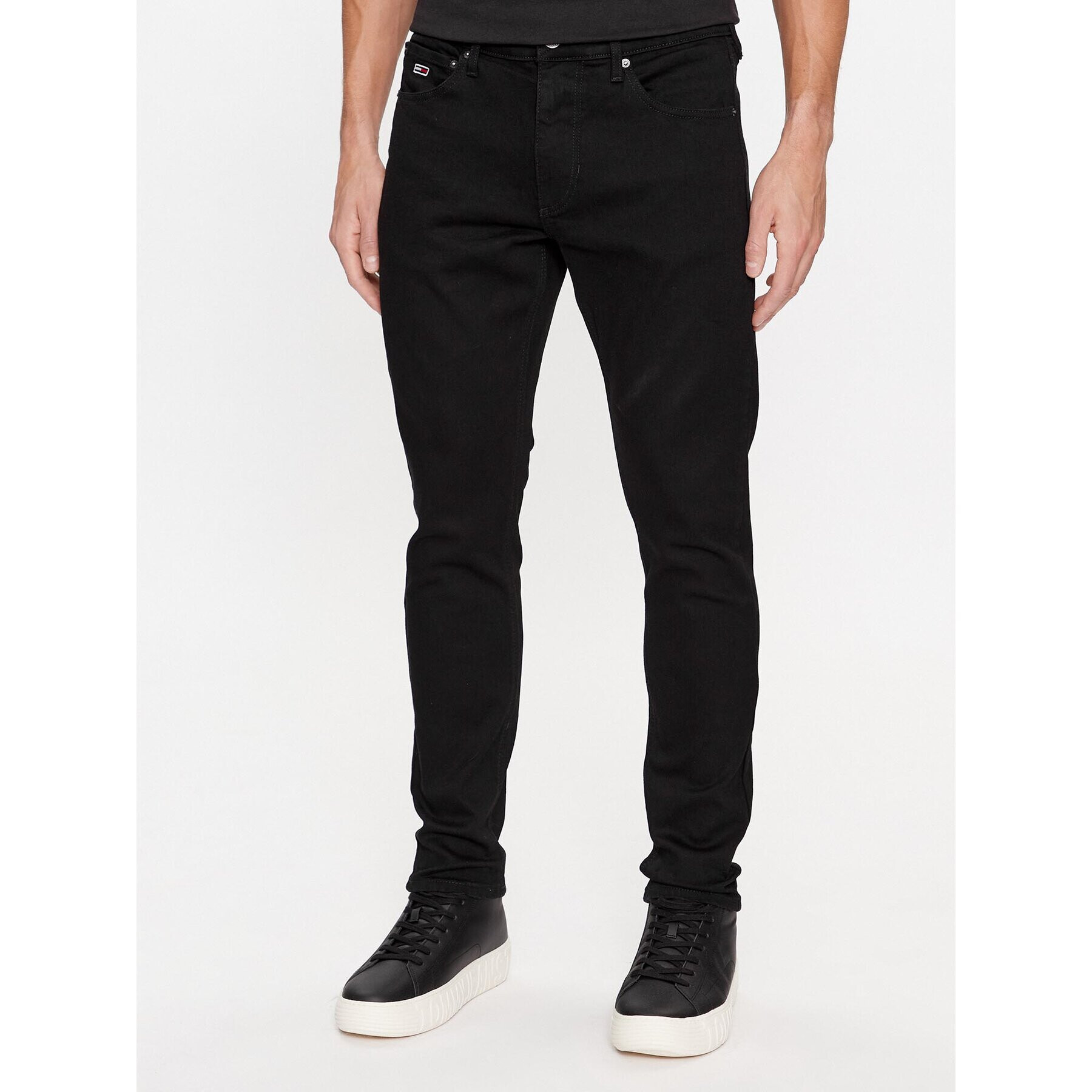 Tommy Jeans Džínsy Scanton DM0DM17401 Čierna Slim Fit - Pepit.sk