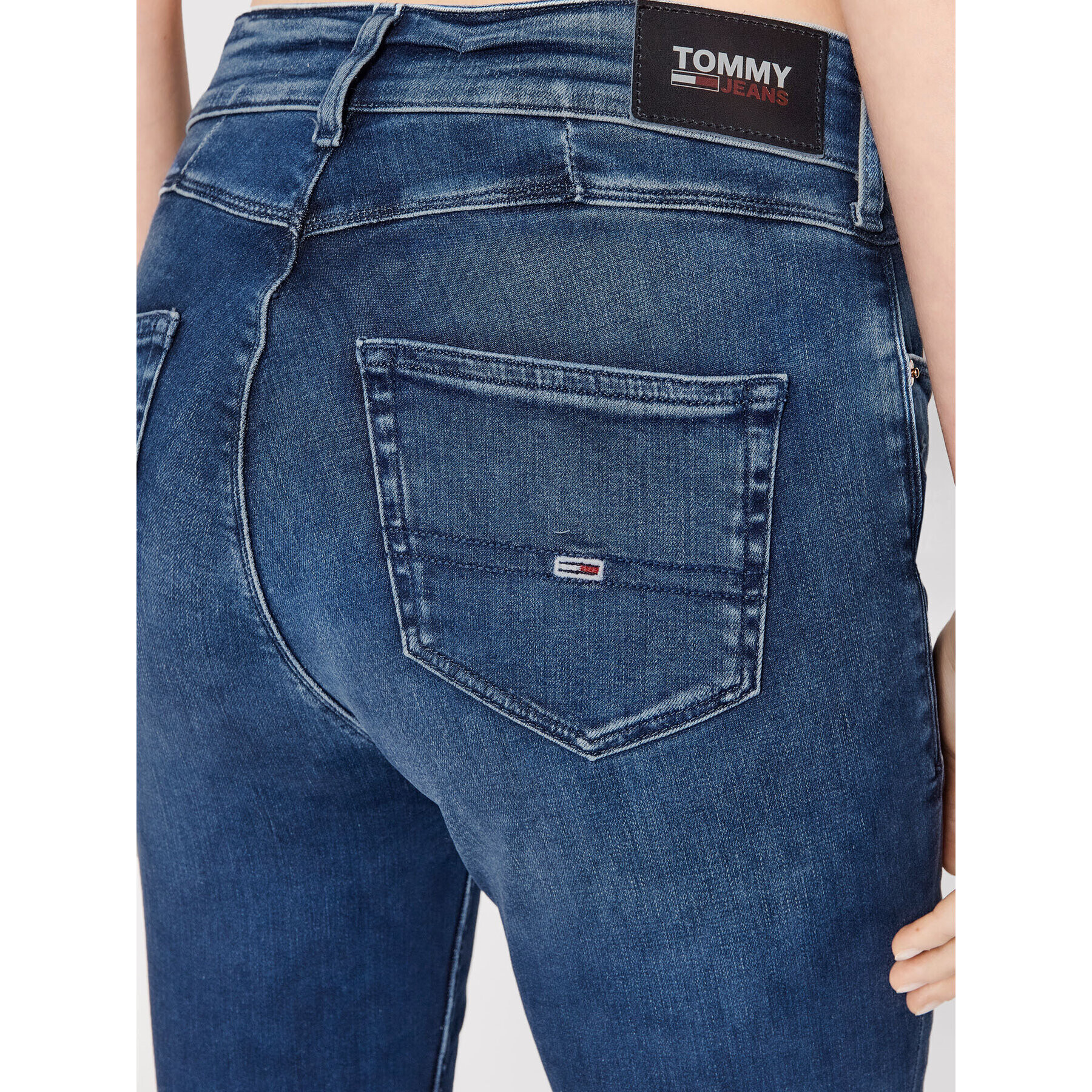 Tommy Jeans Džínsy Shape DW0DW09491 Tmavomodrá Skinny Fit - Pepit.sk