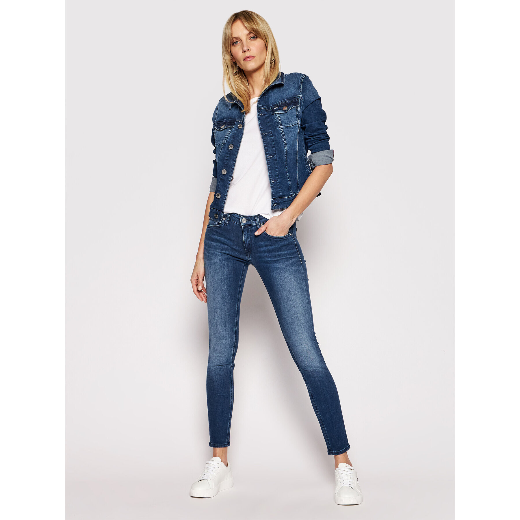 Tommy Jeans Džínsy Sophie DW0DW09214 Tmavomodrá Skinny Fit - Pepit.sk