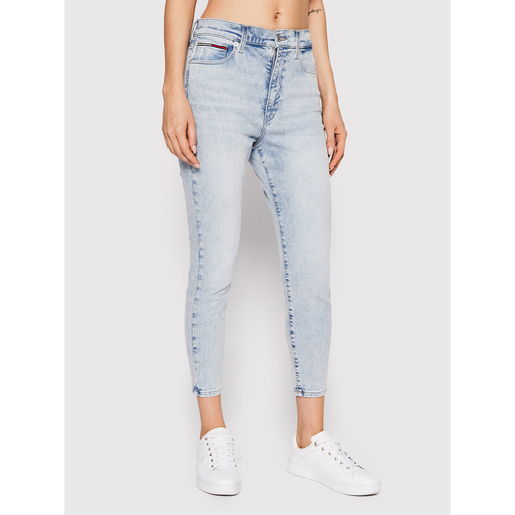 Tommy Jeans Džínsy Sylvia DW0DW12377 Modrá Super Skinny Fit - Pepit.sk