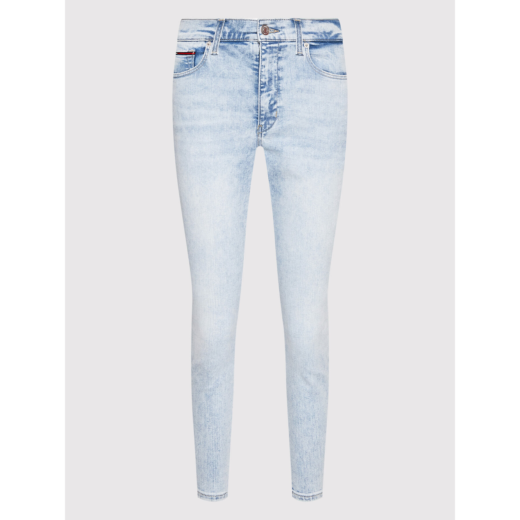 Tommy Jeans Džínsy Sylvia DW0DW12377 Modrá Super Skinny Fit - Pepit.sk