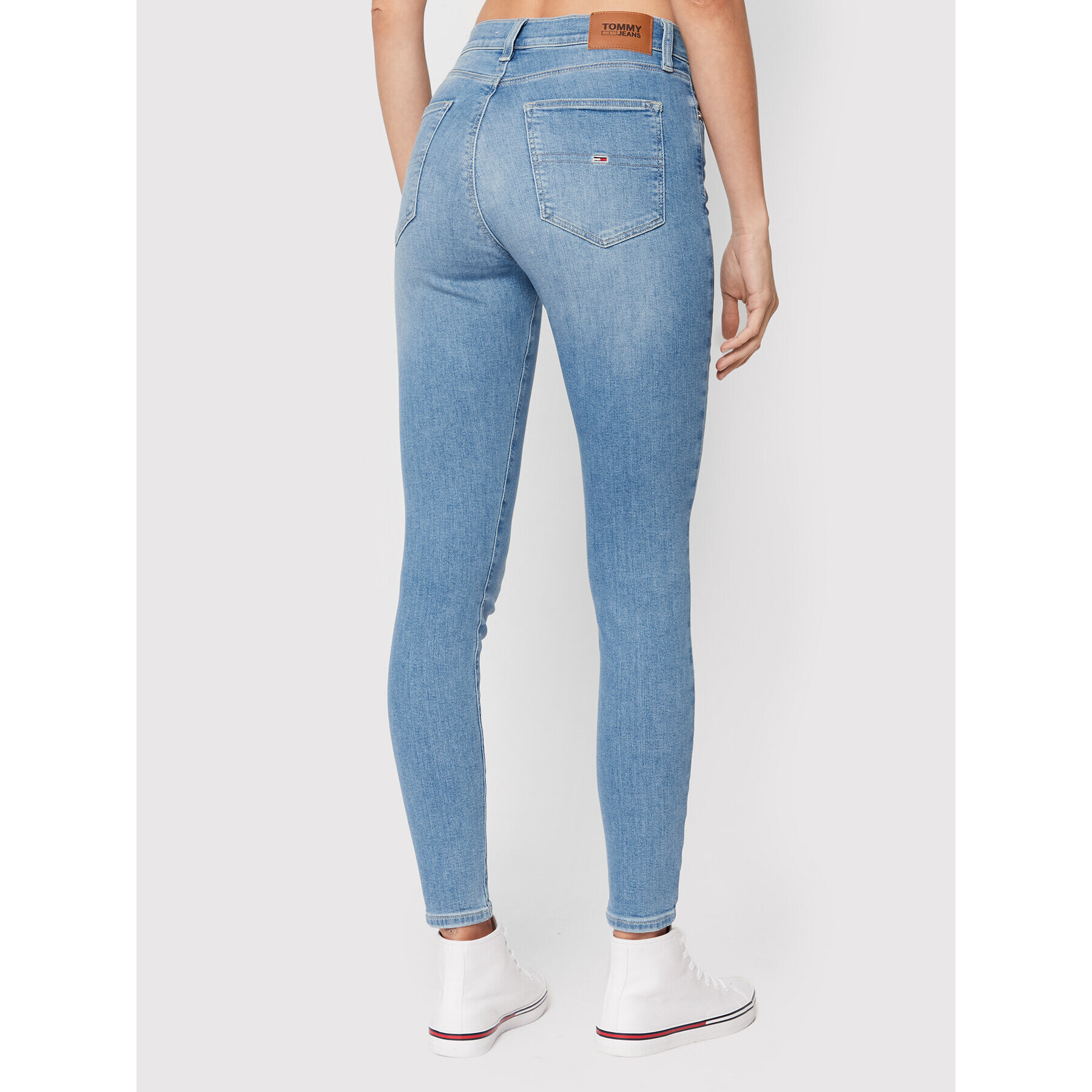 Tommy Jeans Džínsy Sylvia DW0DW13370 Modrá Super Skinny Fit - Pepit.sk