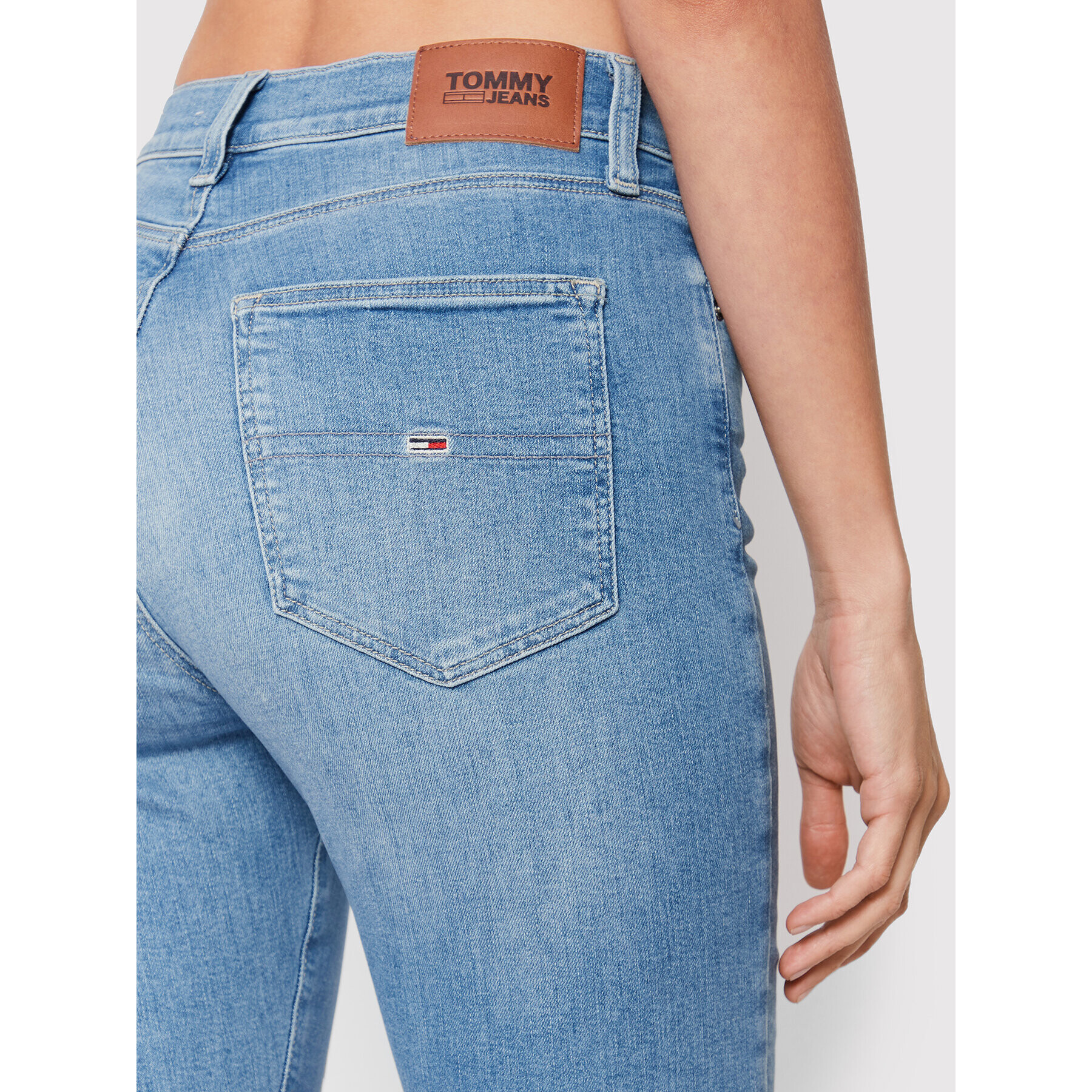 Tommy Jeans Džínsy Sylvia DW0DW13370 Modrá Super Skinny Fit - Pepit.sk