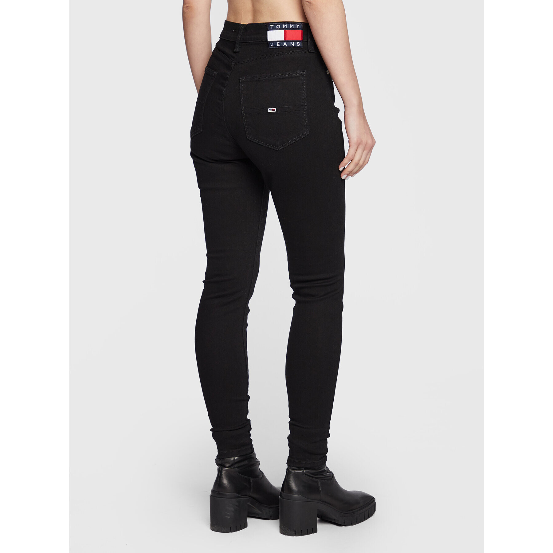 Tommy Jeans Džínsy Sylvia DW0DW14790 Čierna Super Skinny Fit - Pepit.sk