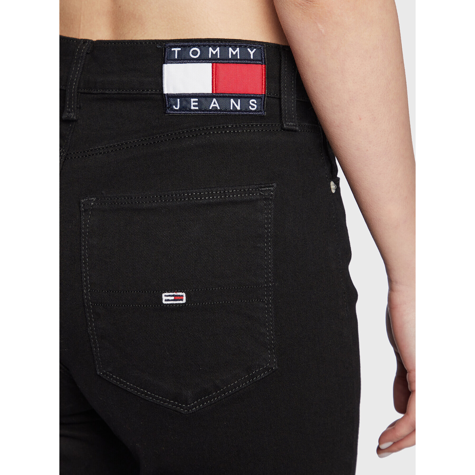 Tommy Jeans Džínsy Sylvia DW0DW14790 Čierna Super Skinny Fit - Pepit.sk