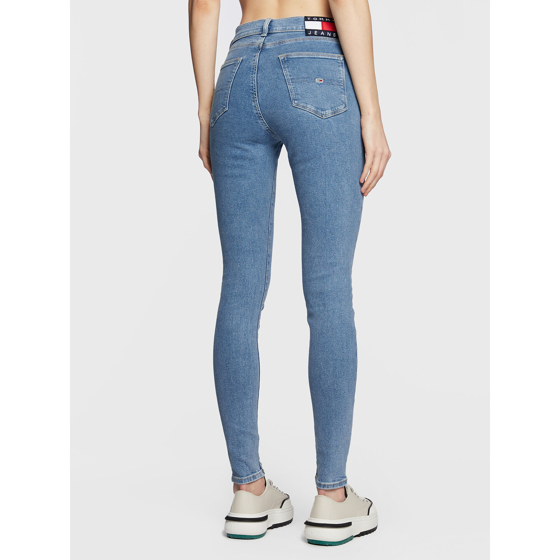 Tommy Jeans Džínsy Sylvia DW0DW14794 Modrá Super Skinny Fit - Pepit.sk