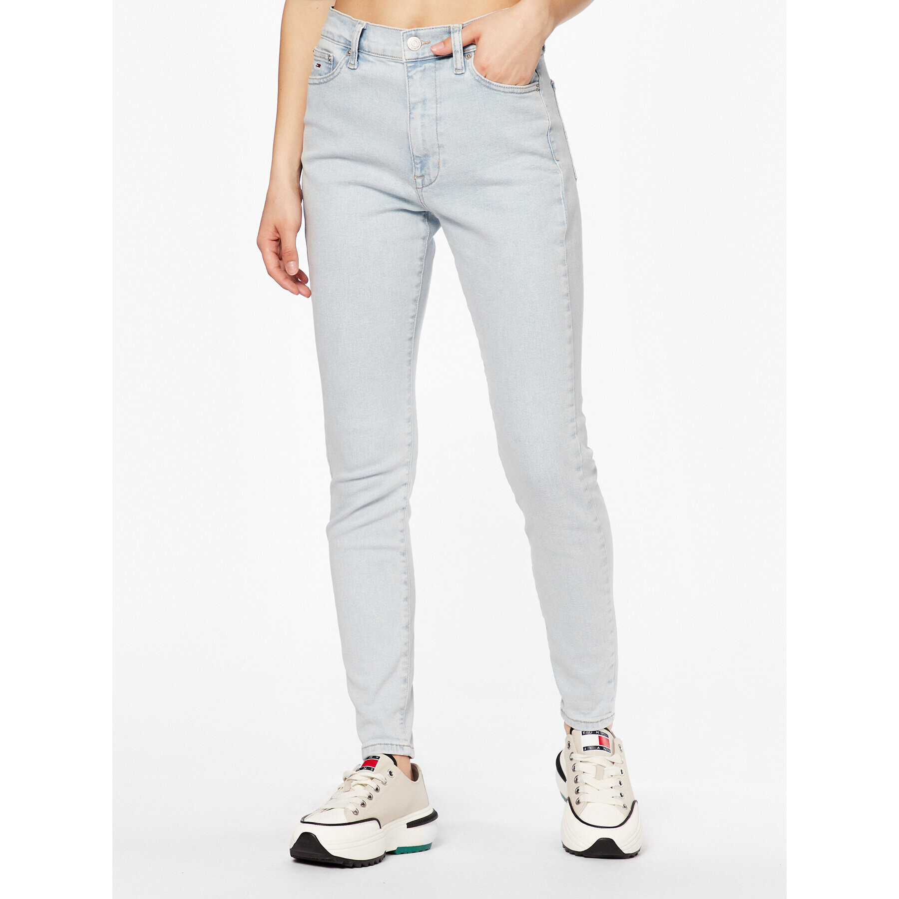 Tommy Jeans Džínsy Sylvia DW0DW15512 Modrá Skinny Fit - Pepit.sk