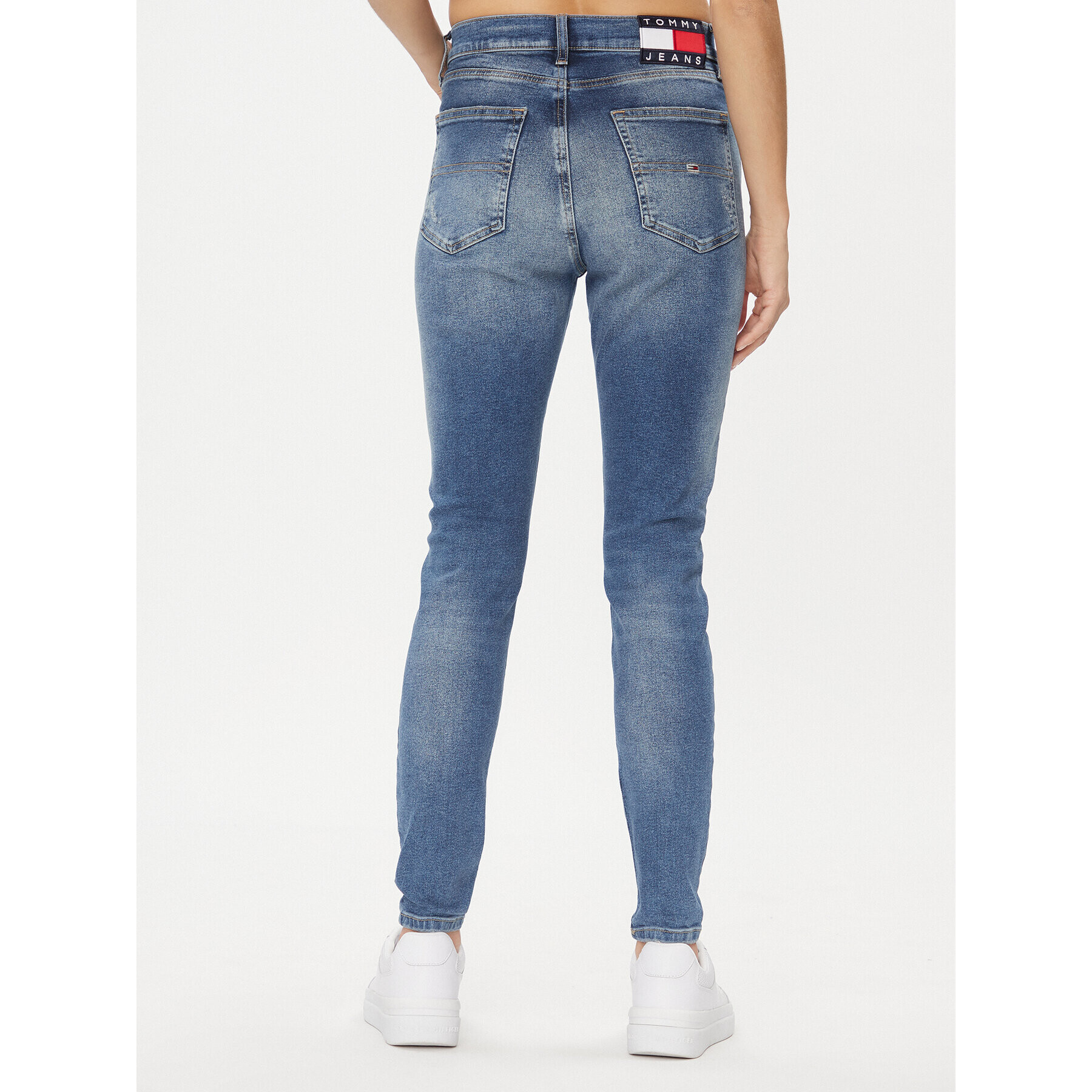 Tommy Jeans Džínsy Sylvia DW0DW16030 Modrá Skinny Fit - Pepit.sk