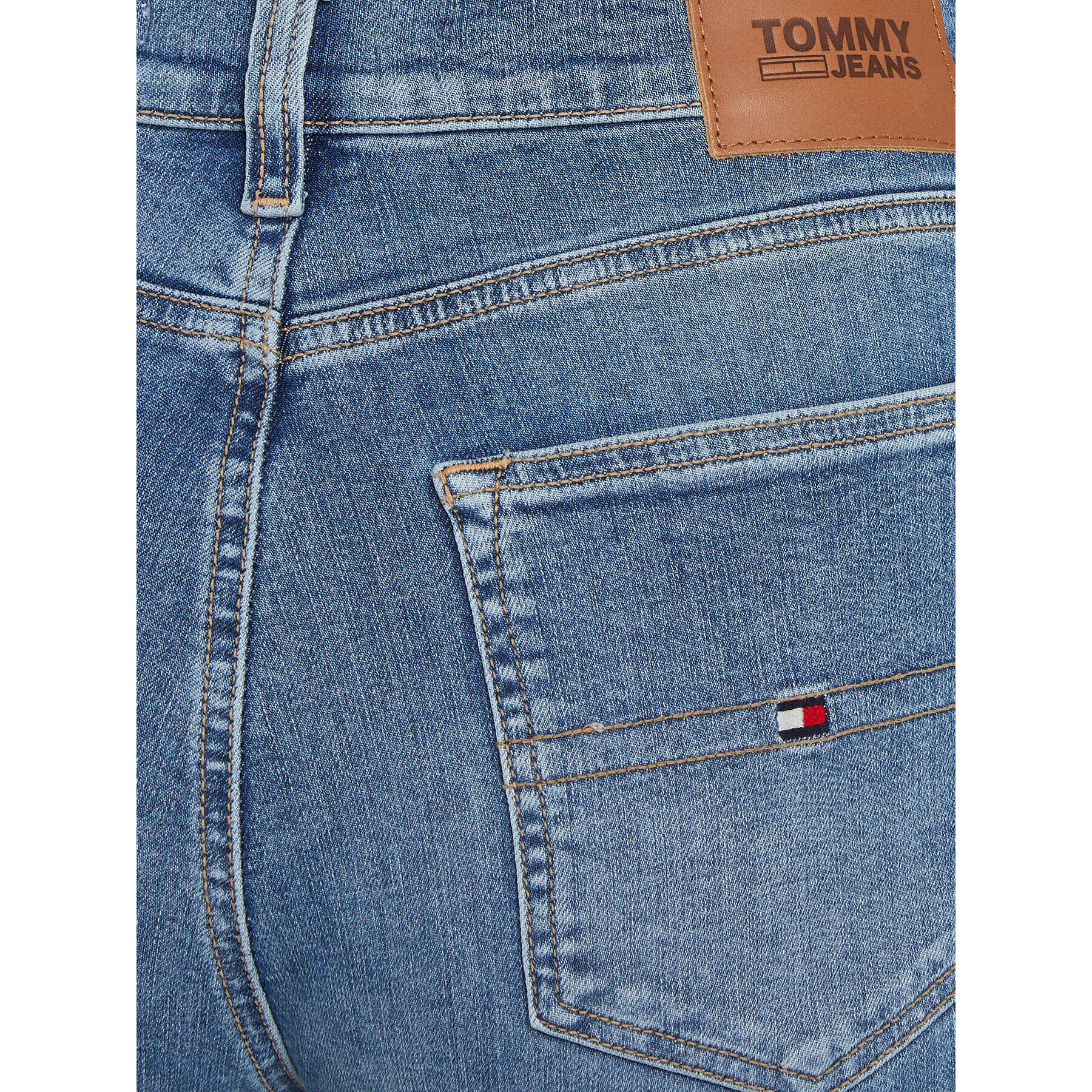 Tommy Jeans Džínsy Sylvia DW0DW16691 Modrá Super Skinny Fit - Pepit.sk