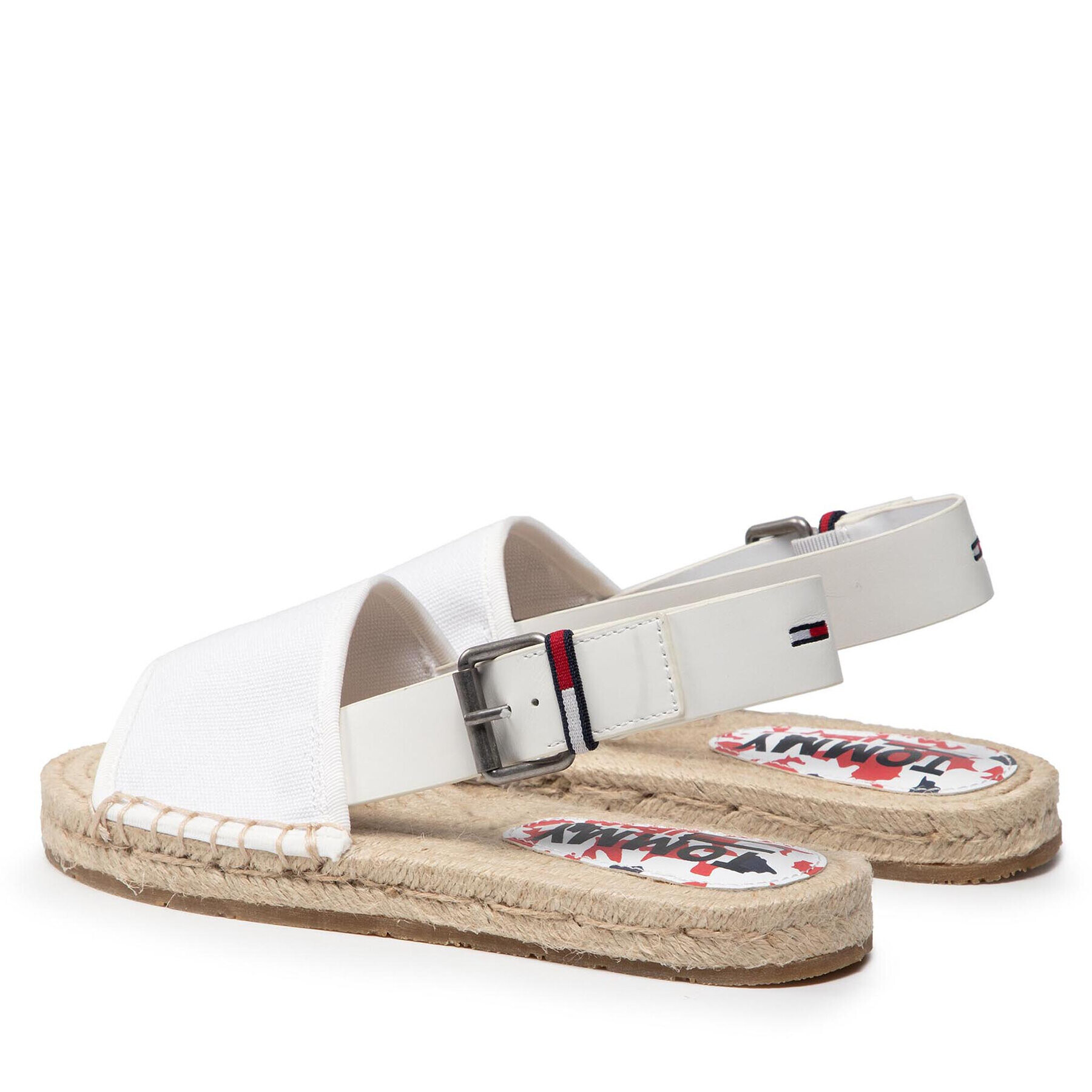 Tommy Jeans Espadrilky Essential Flat Sandal EN0EN01437 Biela - Pepit.sk