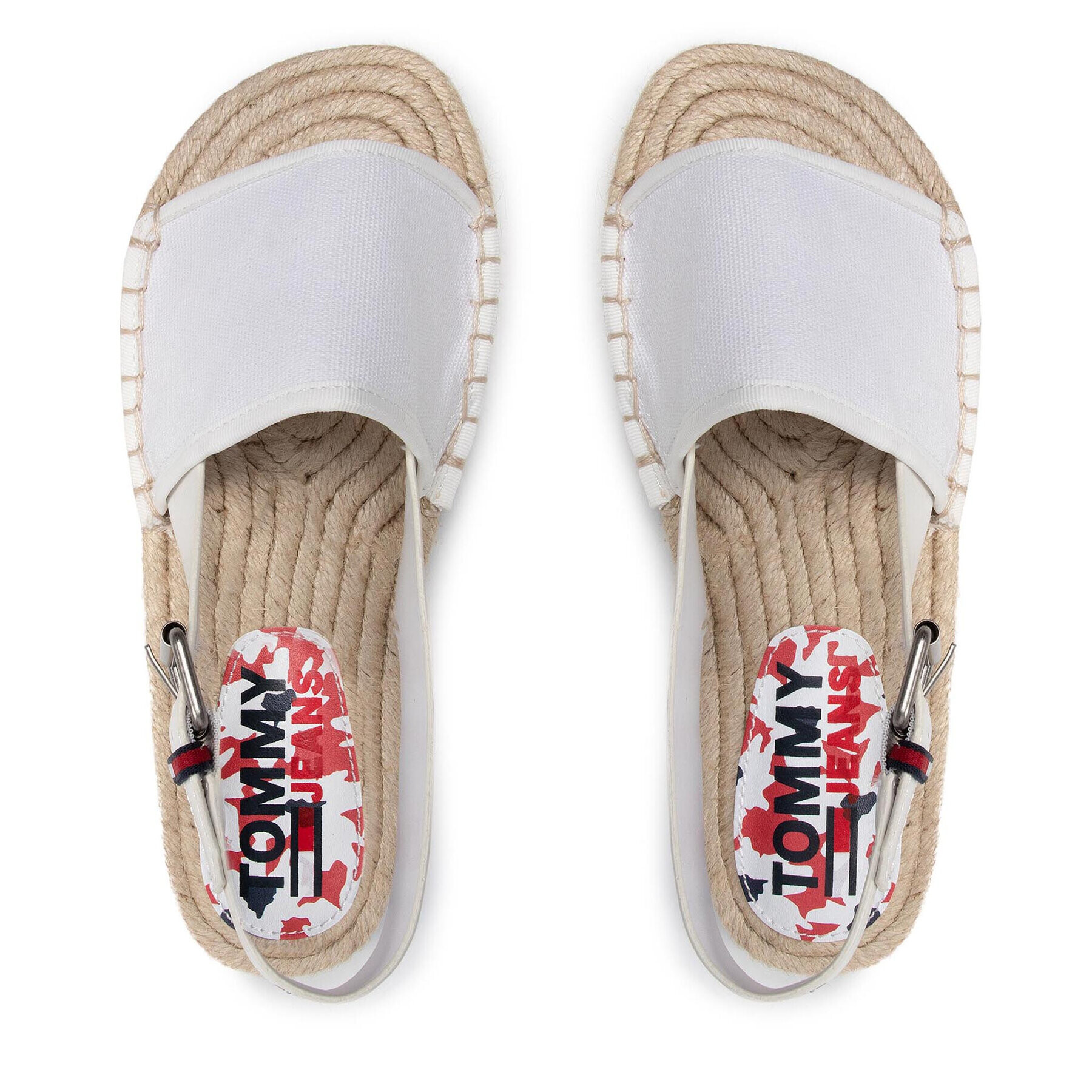 Tommy Jeans Espadrilky Essential Flat Sandal EN0EN01437 Biela - Pepit.sk