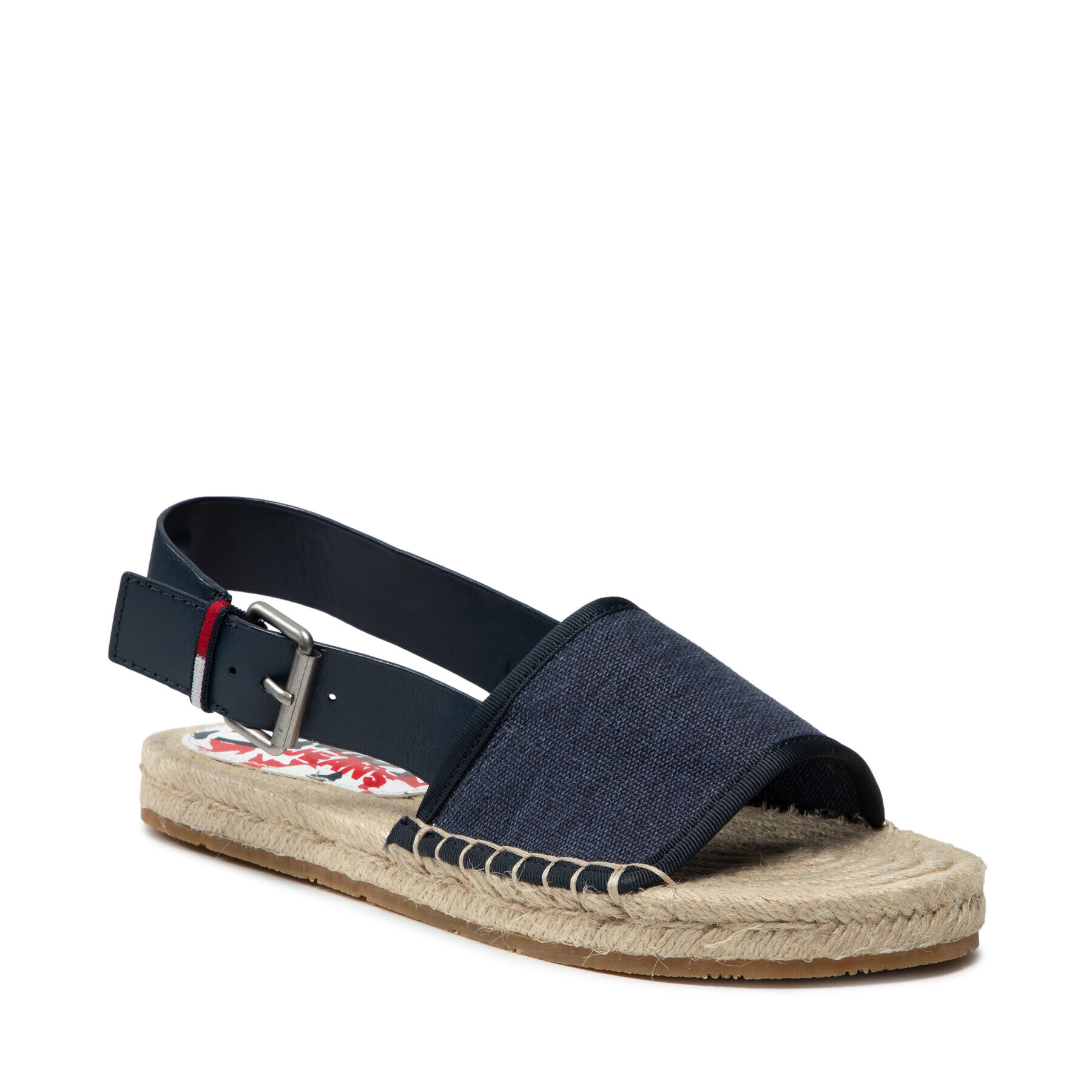 Tommy Jeans Espadrilky Essential Flat Sandal EN0EN01437 Tmavomodrá - Pepit.sk