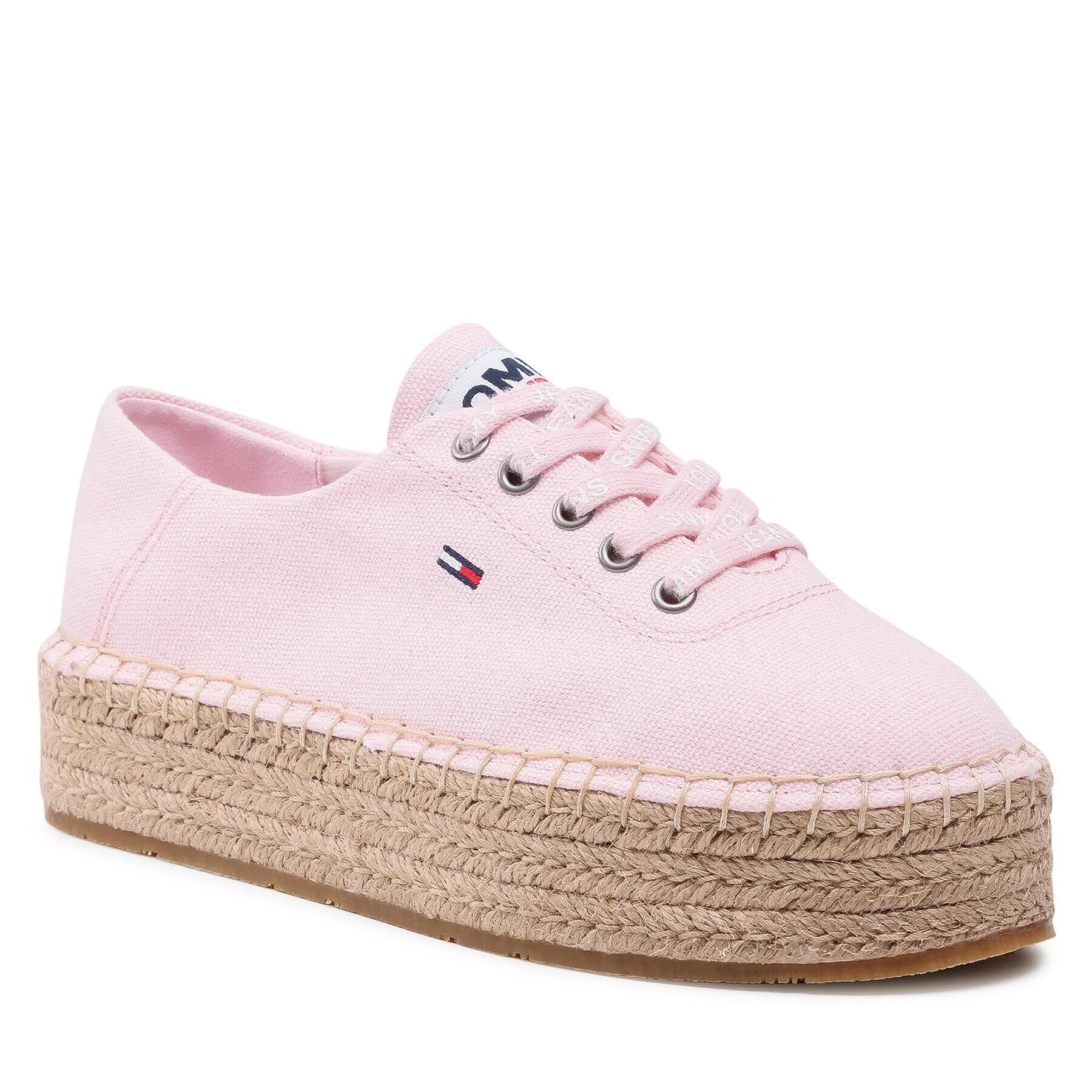 Tommy Jeans Espadrilky Essential Flatform Espadrille EN0EN01434 Ružová - Pepit.sk