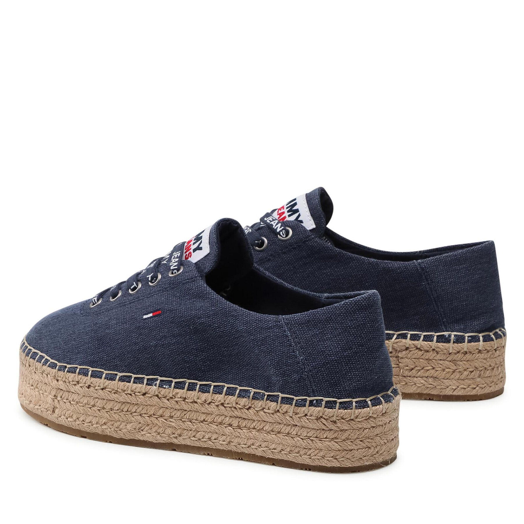 Tommy Jeans Espadrilky Essential Flatform Espadrille EN0EN01434 Tmavomodrá - Pepit.sk