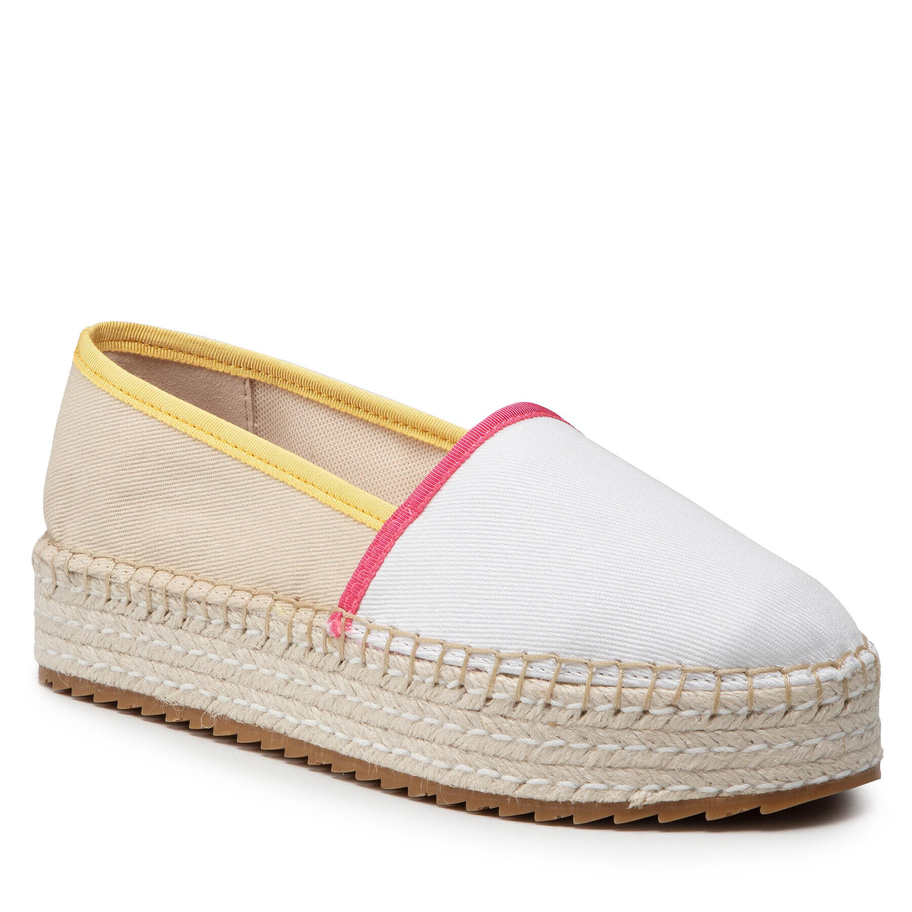 Tommy Jeans Espadrilky Flatform Espadrille EN0EN01832 Biela - Pepit.sk