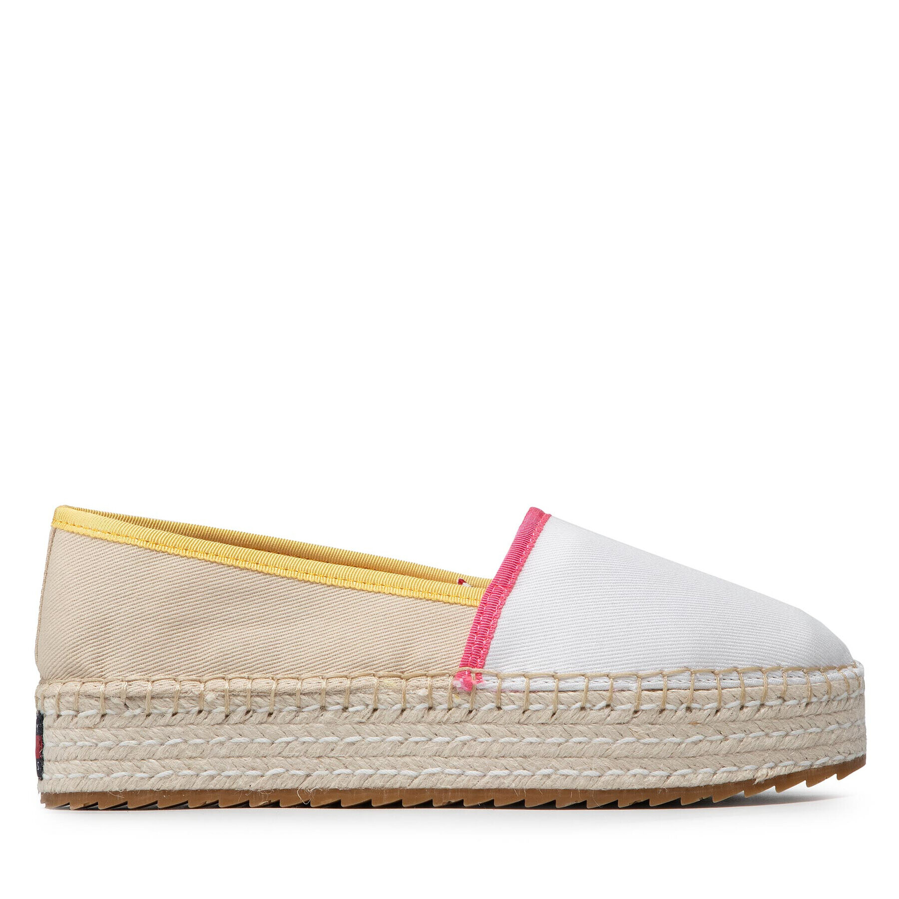 Tommy Jeans Espadrilky Flatform Espadrille EN0EN01832 Biela - Pepit.sk