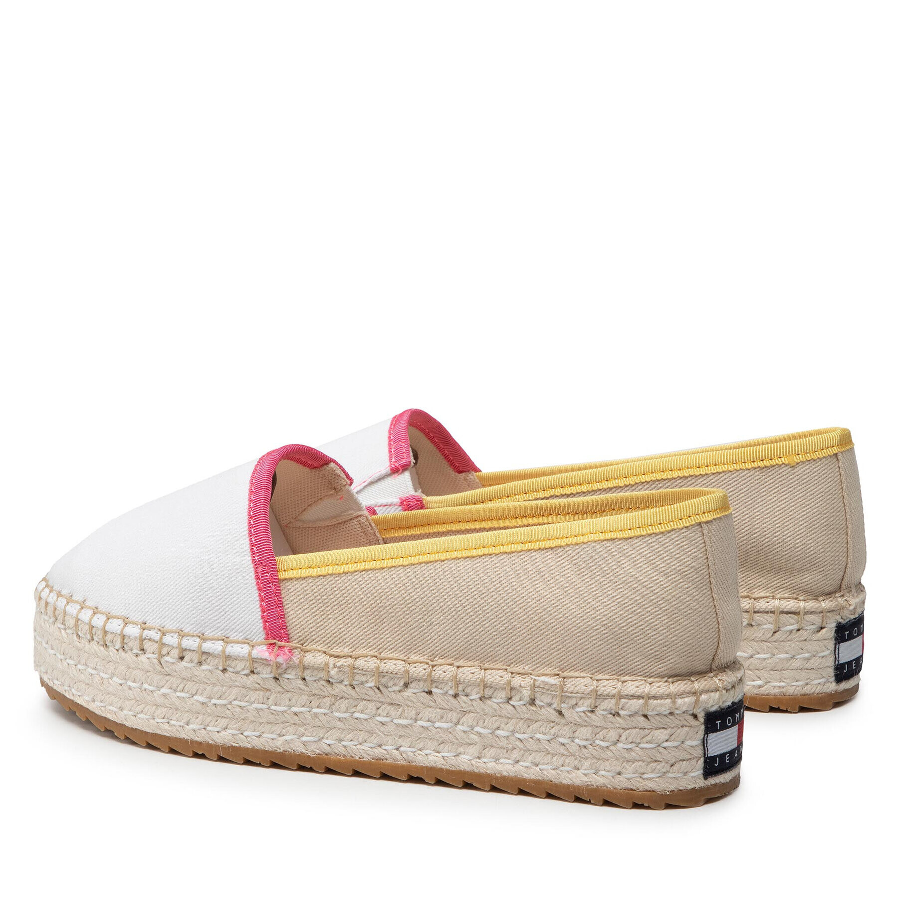 Tommy Jeans Espadrilky Flatform Espadrille EN0EN01832 Biela - Pepit.sk