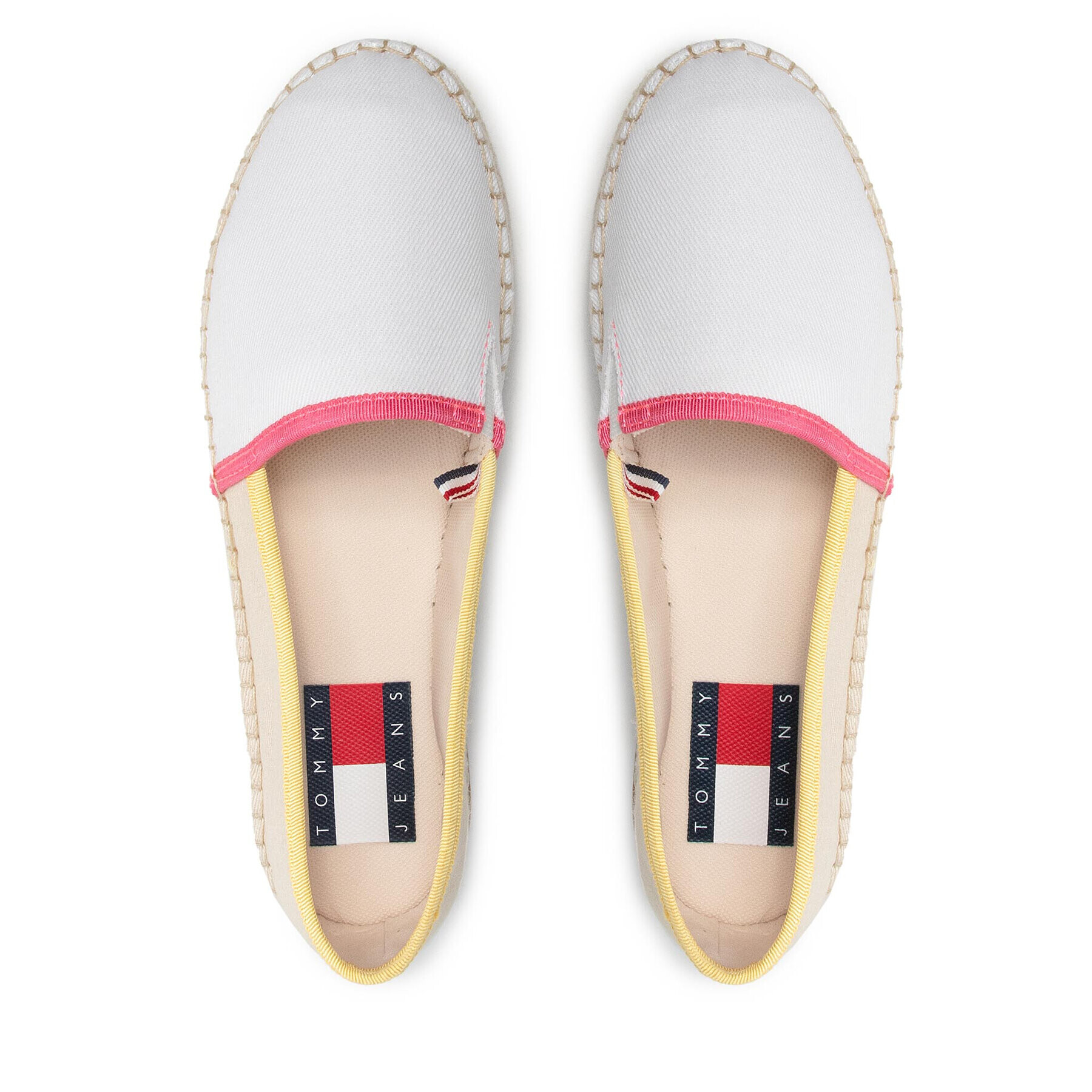 Tommy Jeans Espadrilky Flatform Espadrille EN0EN01832 Biela - Pepit.sk