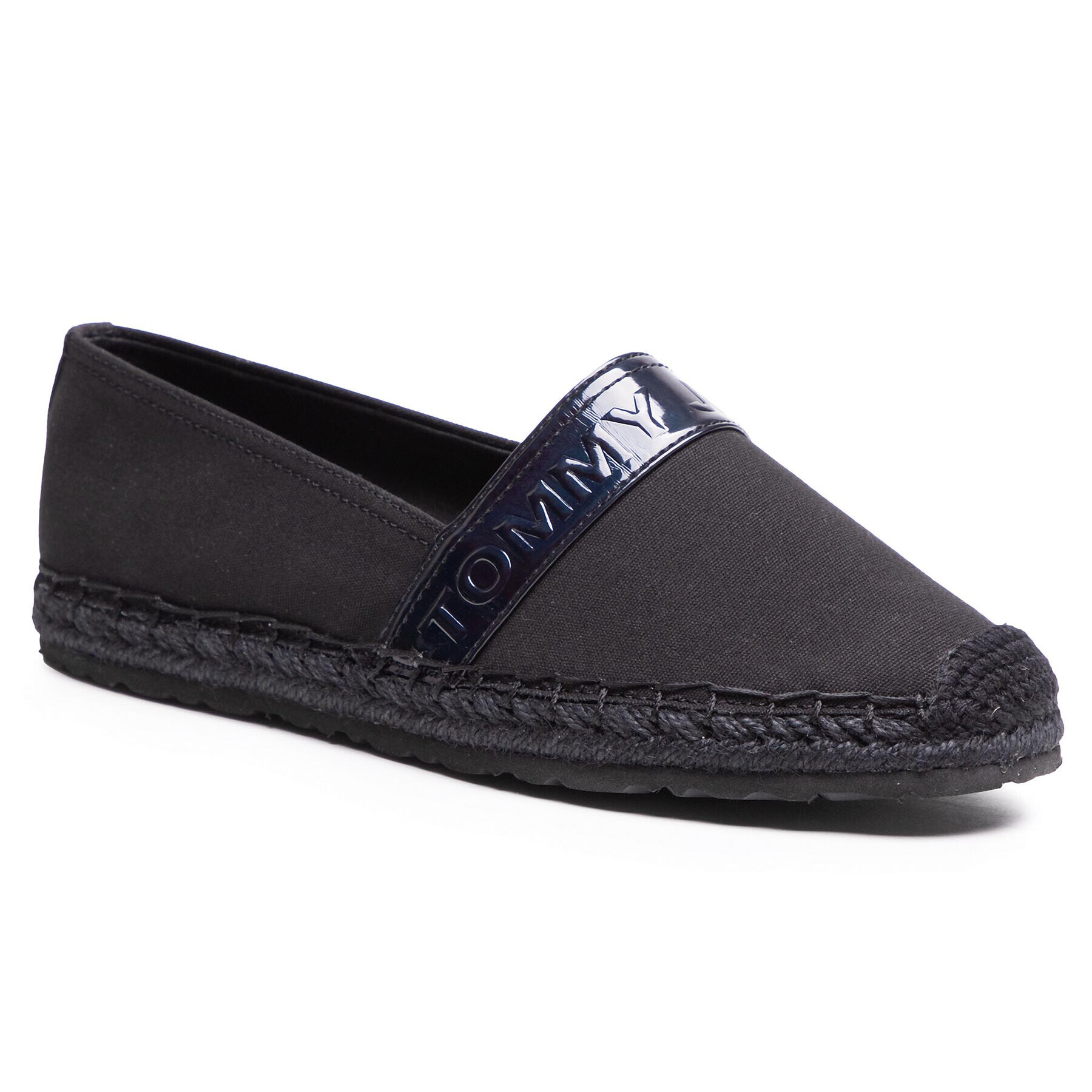 Tommy Jeans Espadrilky Iridescent Branding Espadrille EN0EN01277 Čierna - Pepit.sk