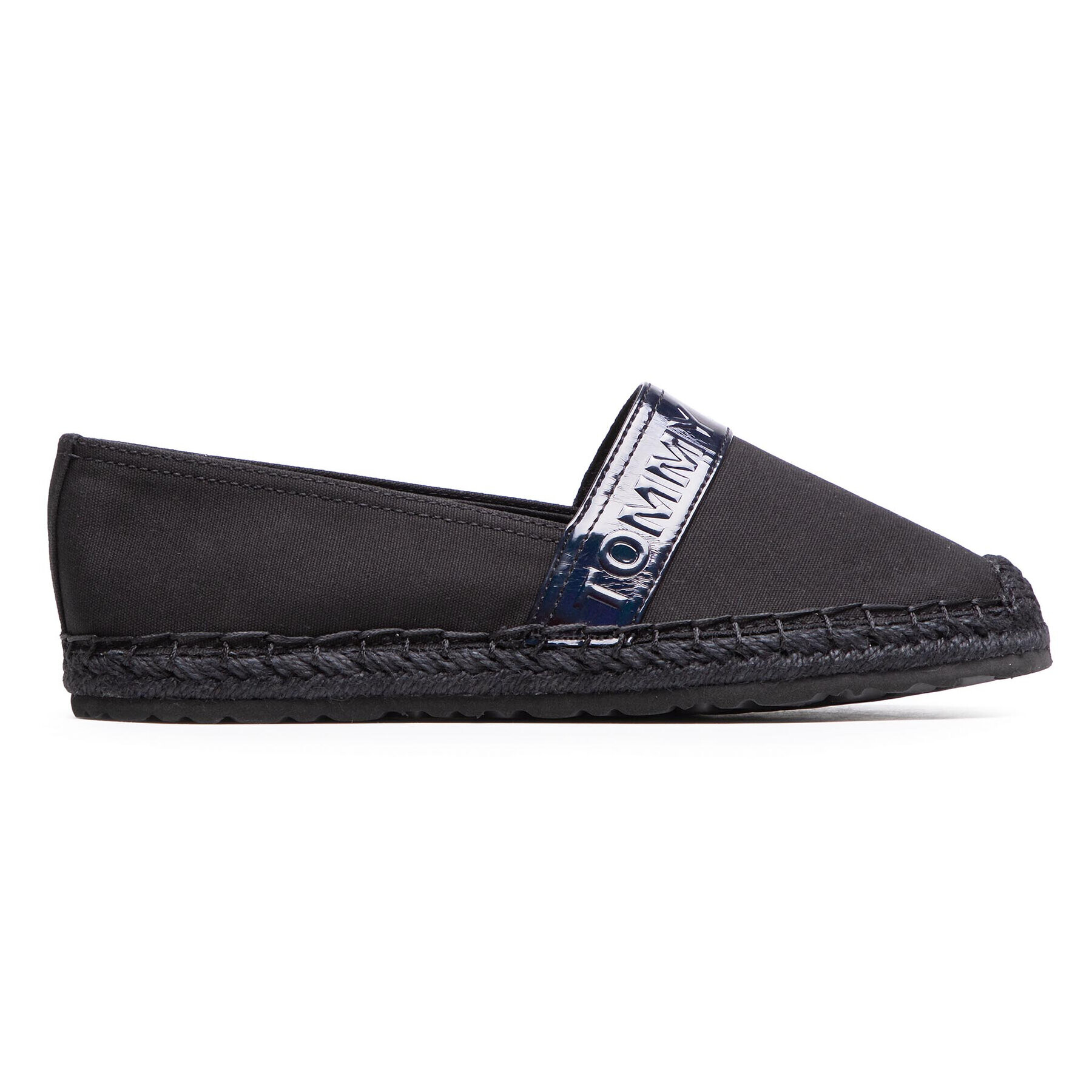 Tommy Jeans Espadrilky Iridescent Branding Espadrille EN0EN01277 Čierna - Pepit.sk