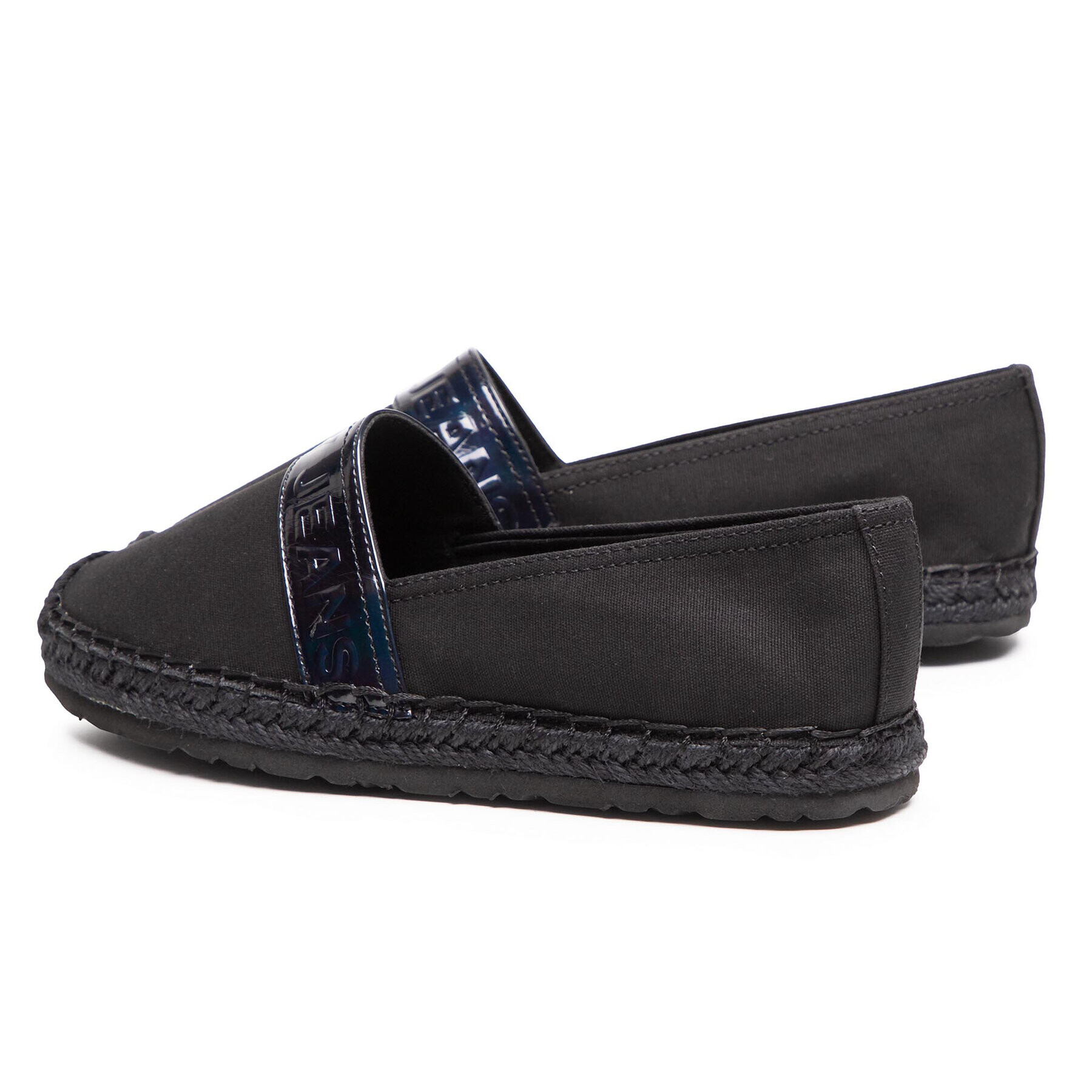 Tommy Jeans Espadrilky Iridescent Branding Espadrille EN0EN01277 Čierna - Pepit.sk