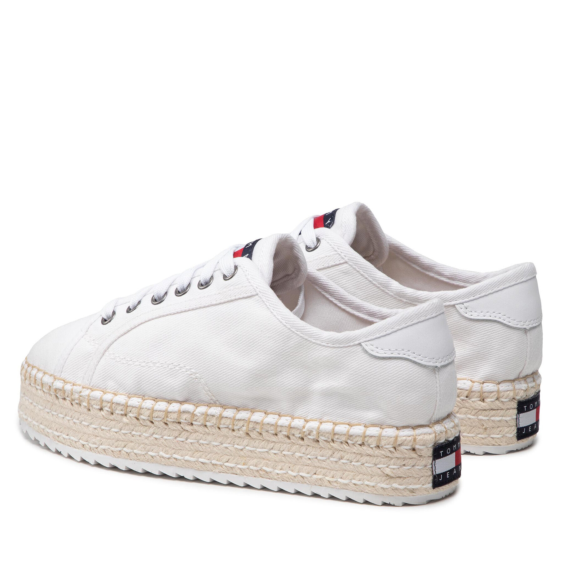 Tommy Jeans Espadrilky Lace Up Esspadrilles EN0EN01813 Biela - Pepit.sk