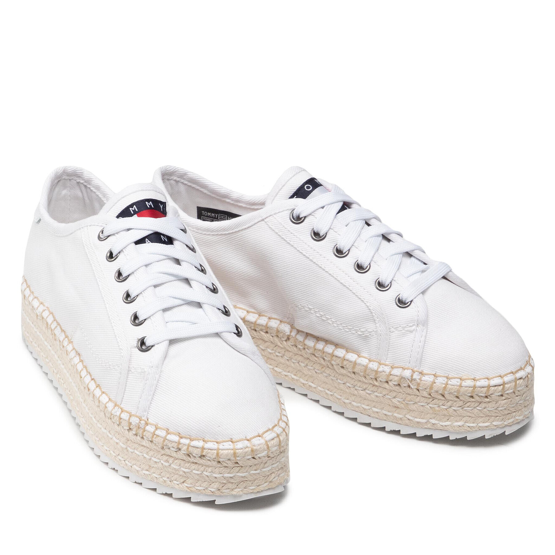 Tommy Jeans Espadrilky Lace Up Esspadrilles EN0EN01813 Biela - Pepit.sk