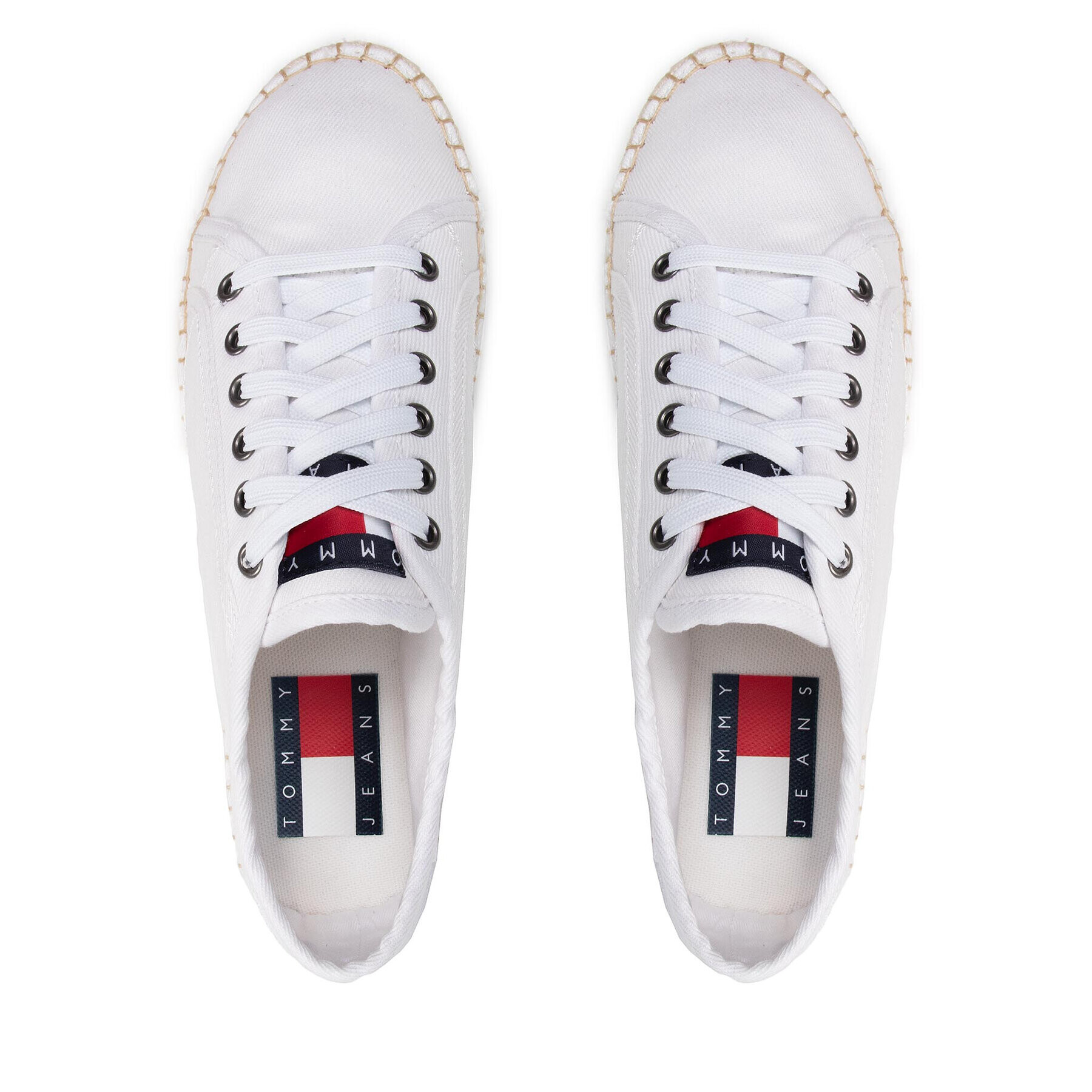 Tommy Jeans Espadrilky Lace Up Esspadrilles EN0EN01813 Biela - Pepit.sk