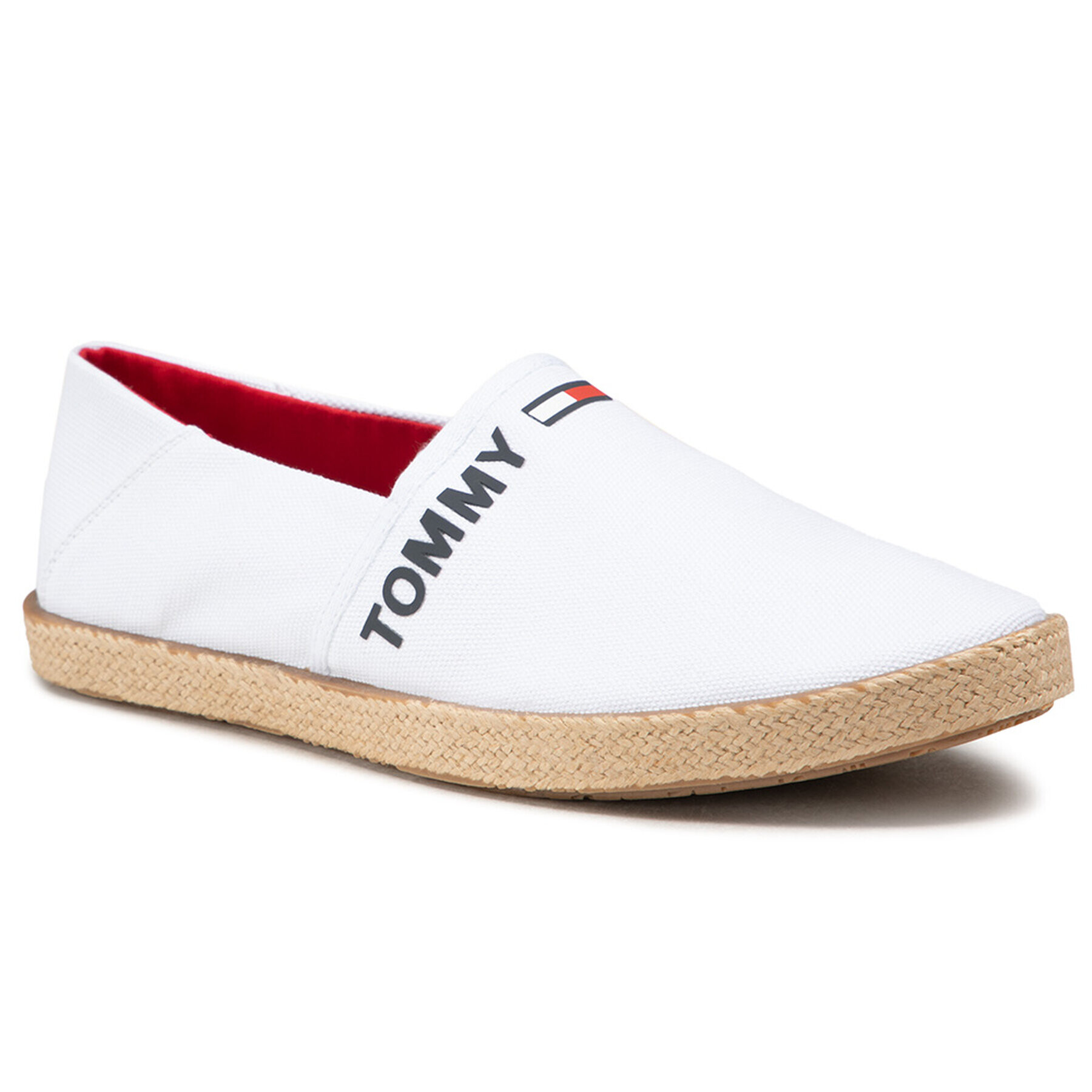 Tommy Jeans Espadrilky Logo Espadrille EM0EM00676 Biela - Pepit.sk