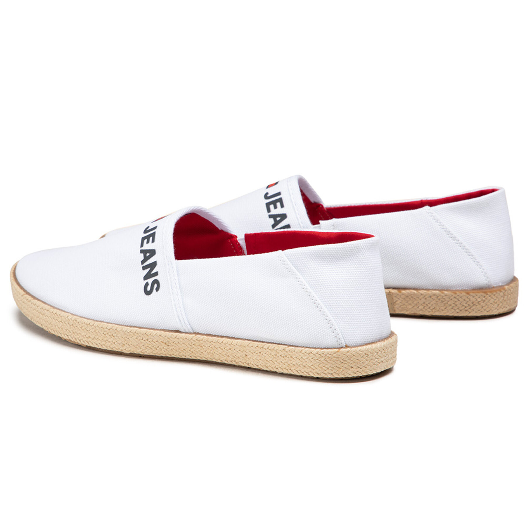 Tommy Jeans Espadrilky Logo Espadrille EM0EM00676 Biela - Pepit.sk