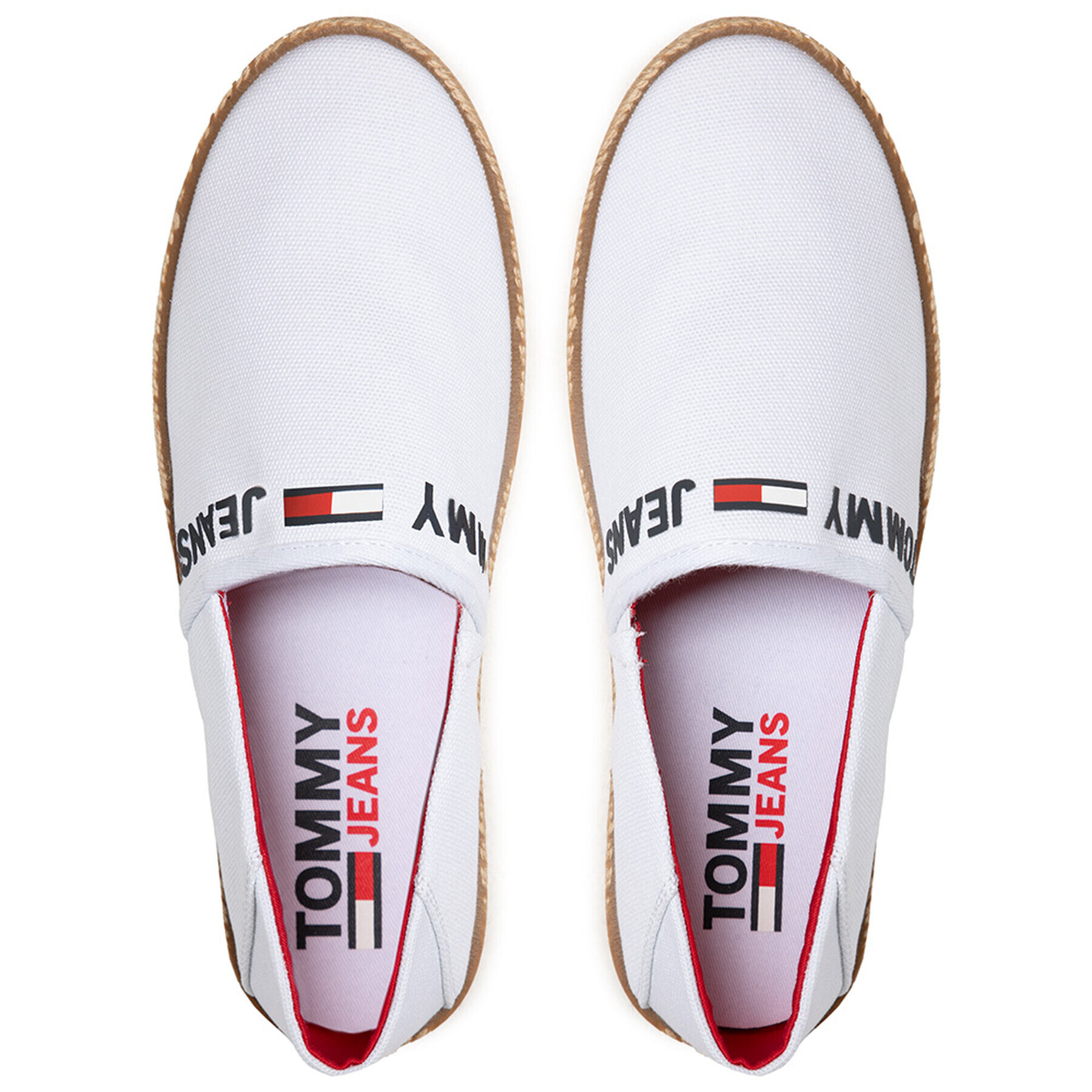 Tommy Jeans Espadrilky Logo Espadrille EM0EM00676 Biela - Pepit.sk