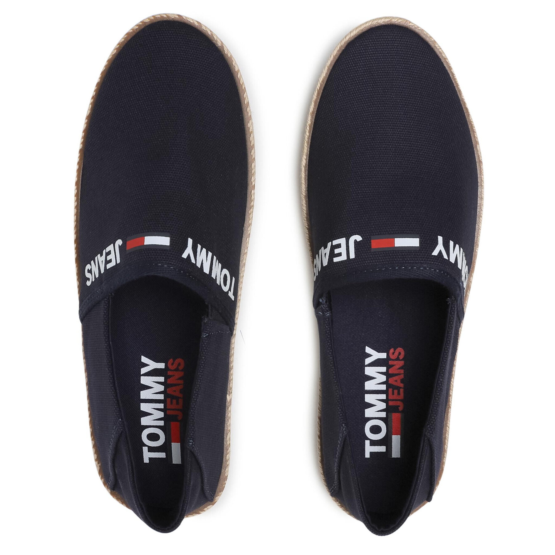 Tommy Jeans Espadrilky Logo Espadrille EM0EM00676C87 Tmavomodrá - Pepit.sk