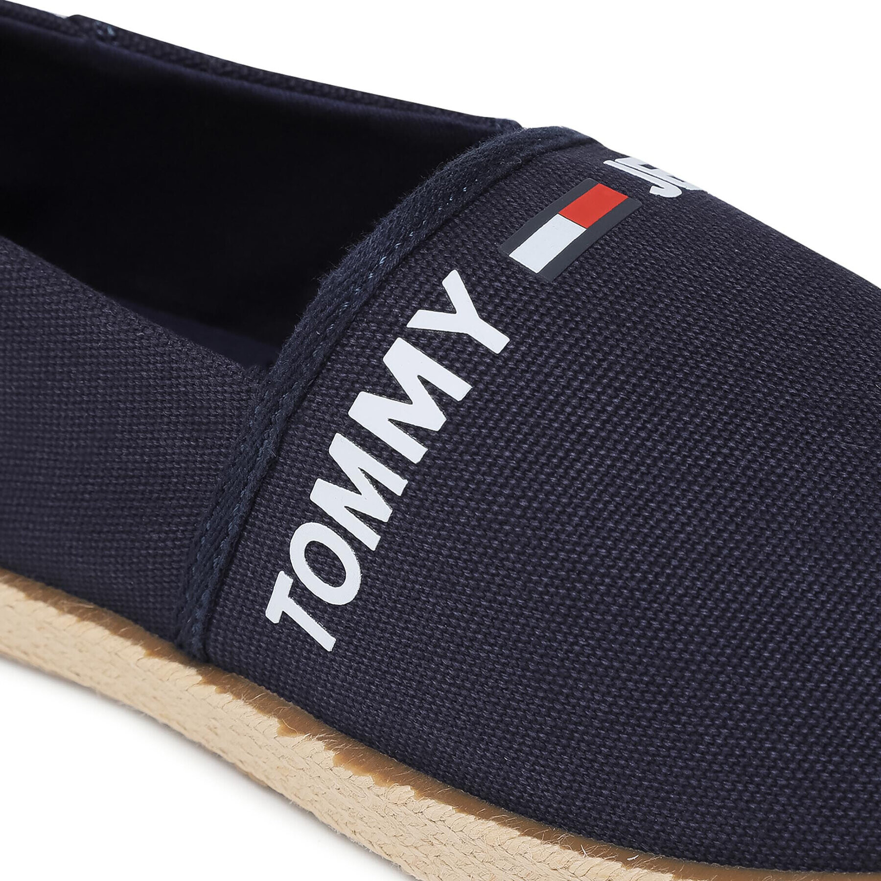 Tommy Jeans Espadrilky Logo Espadrille EM0EM00676C87 Tmavomodrá - Pepit.sk