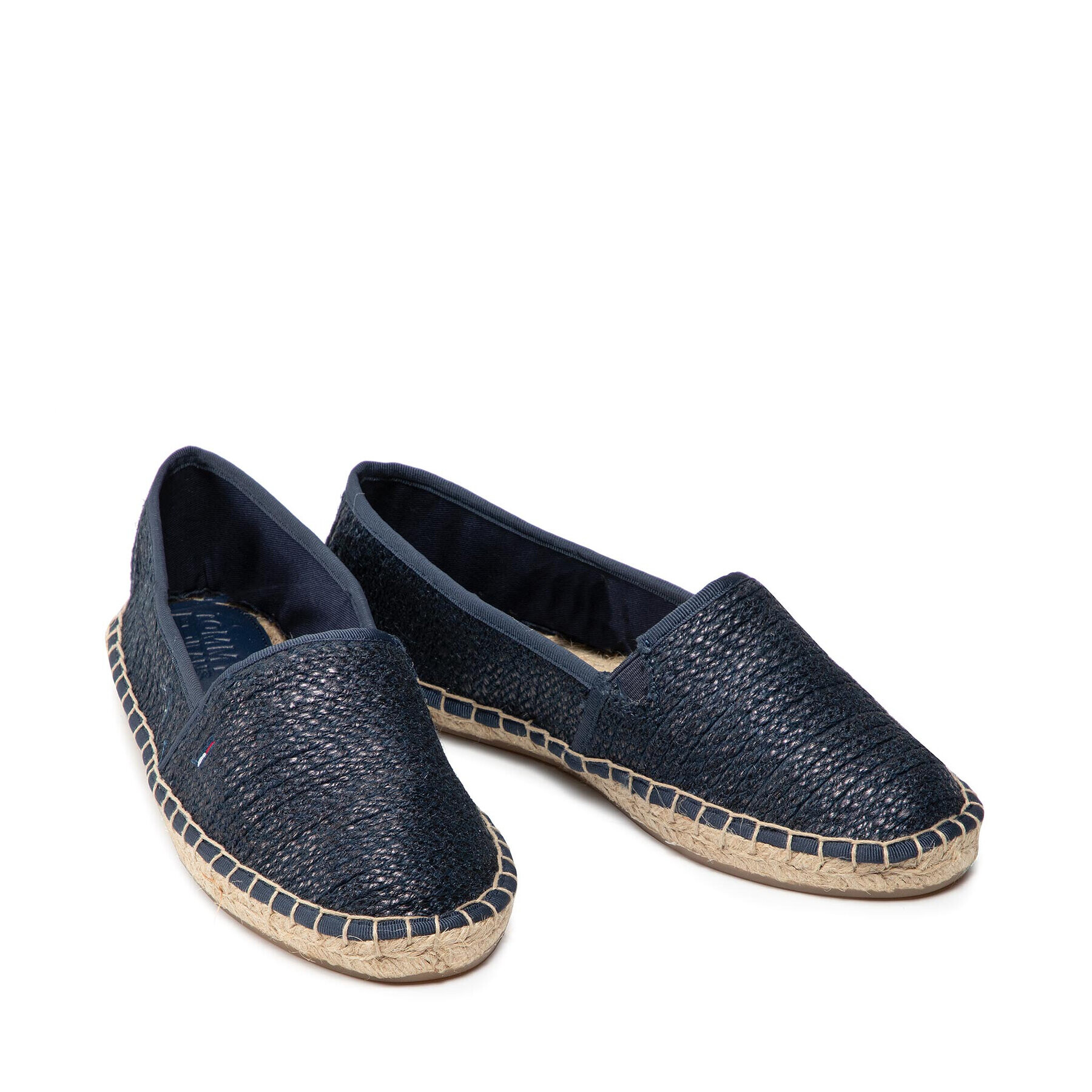 Tommy Jeans Espadrilky Monochrome Espadrille EN0EN01272 Tmavomodrá - Pepit.sk