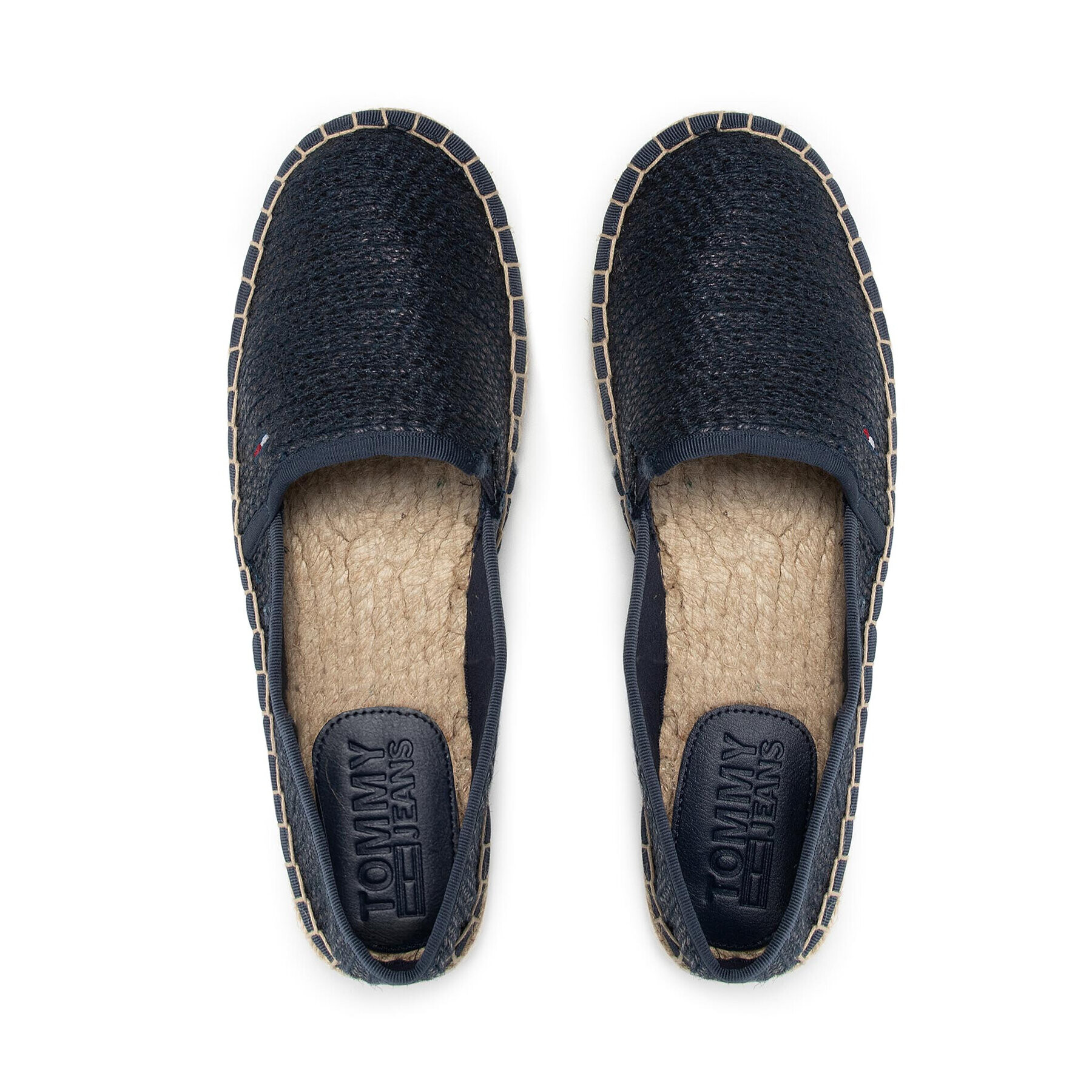 Tommy Jeans Espadrilky Monochrome Espadrille EN0EN01272 Tmavomodrá - Pepit.sk