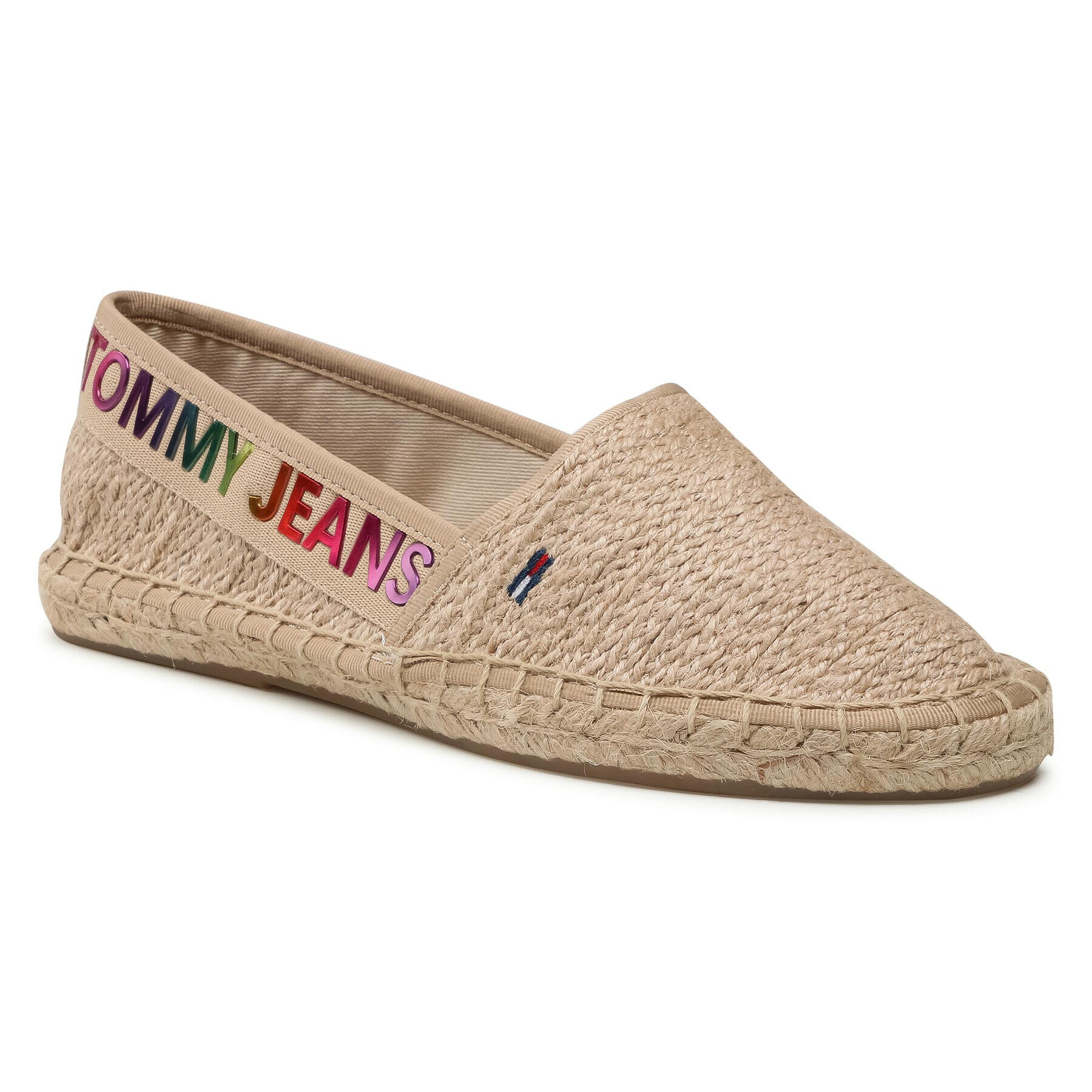 Tommy Jeans Espadrilky Rainbow Branding Espadrille EN0EN01287 Béžová - Pepit.sk