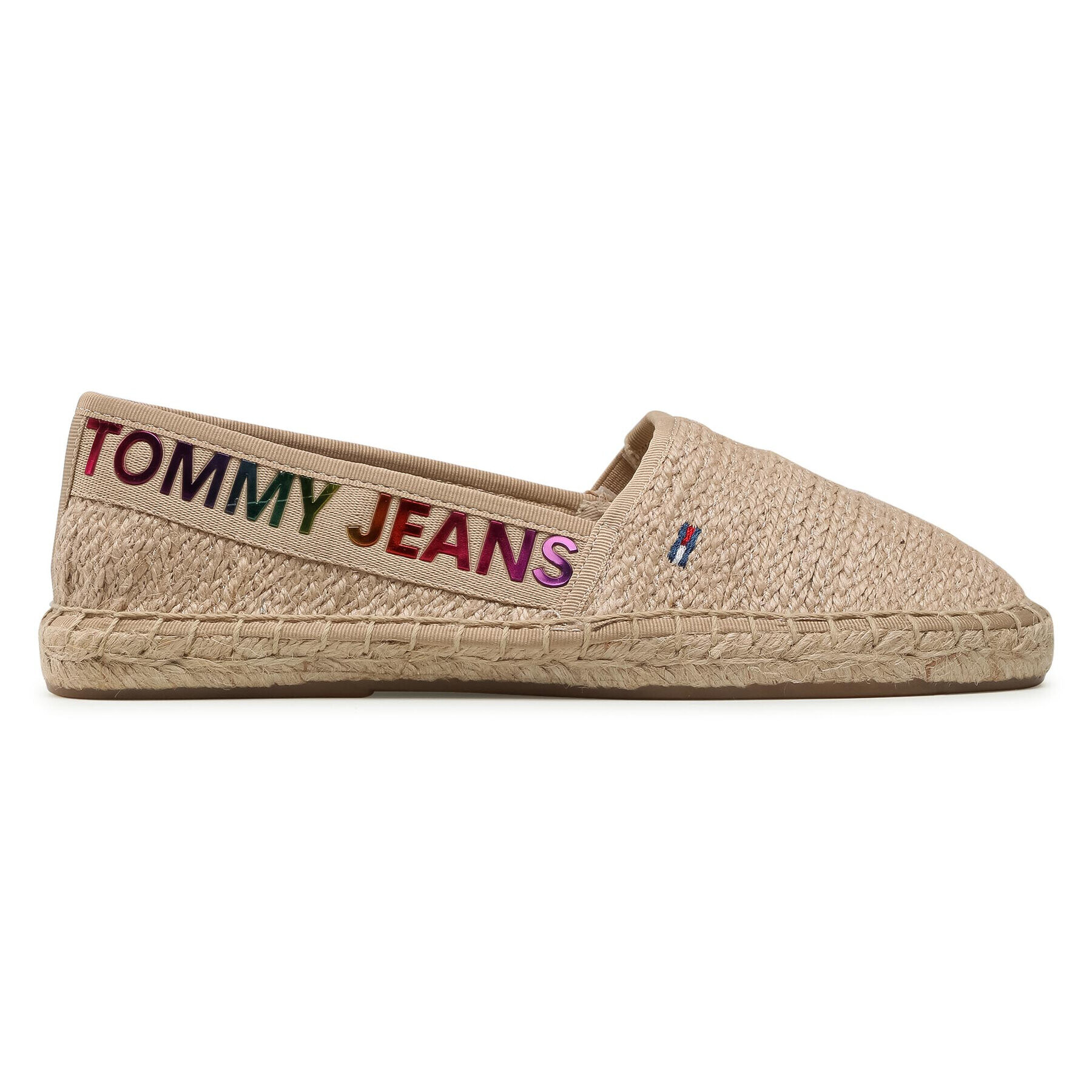 Tommy Jeans Espadrilky Rainbow Branding Espadrille EN0EN01287 Béžová - Pepit.sk