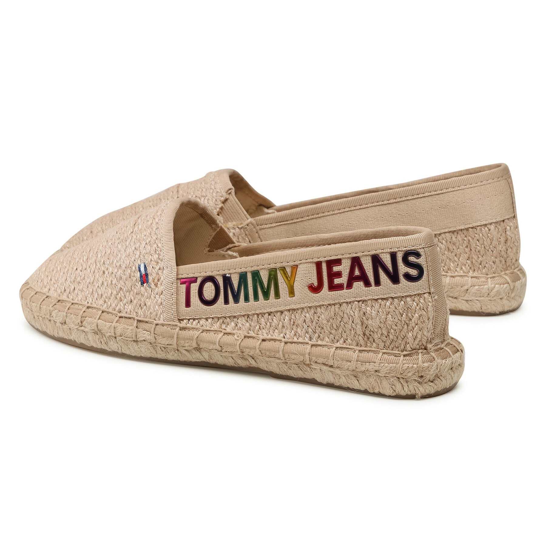 Tommy Jeans Espadrilky Rainbow Branding Espadrille EN0EN01287 Béžová - Pepit.sk