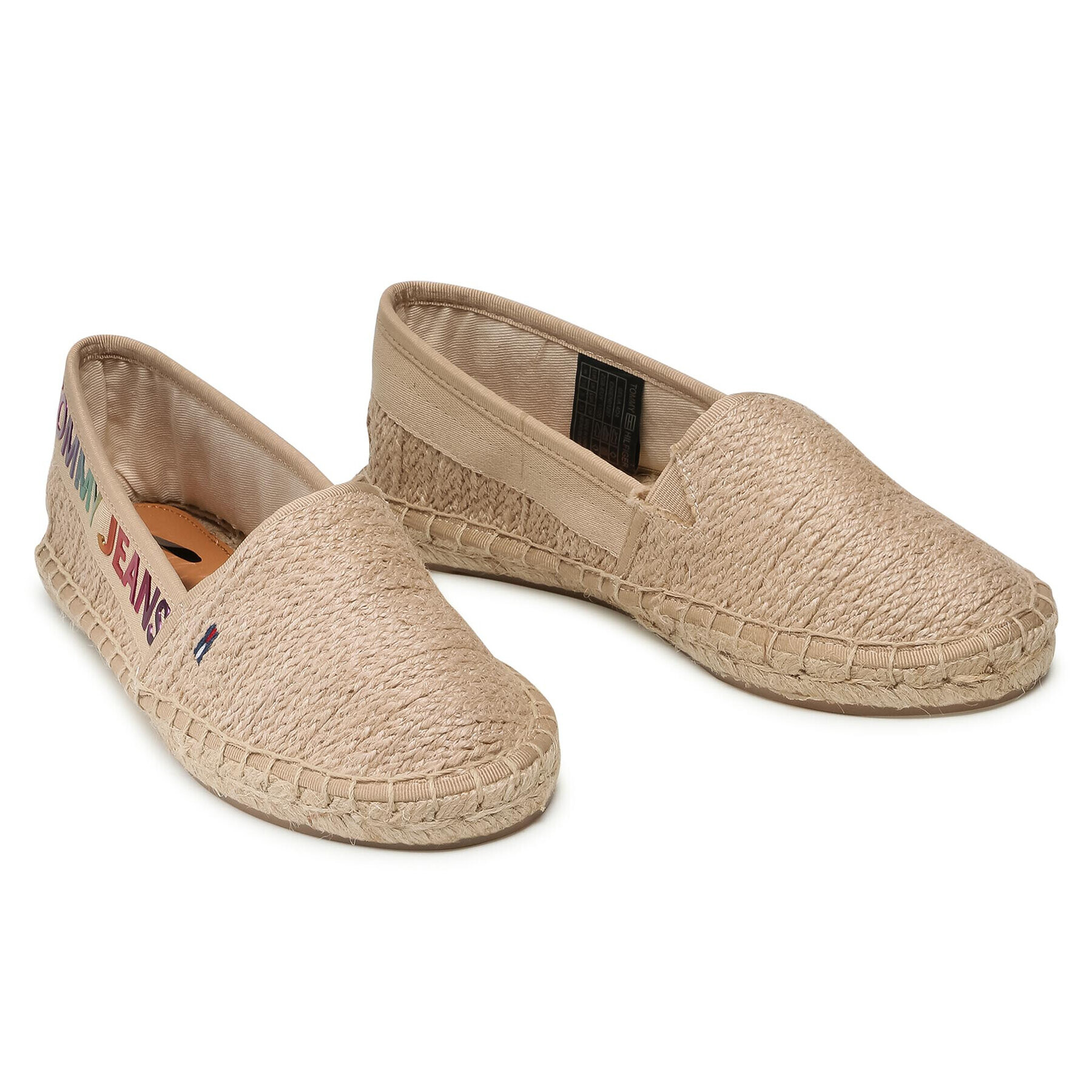 Tommy Jeans Espadrilky Rainbow Branding Espadrille EN0EN01287 Béžová - Pepit.sk