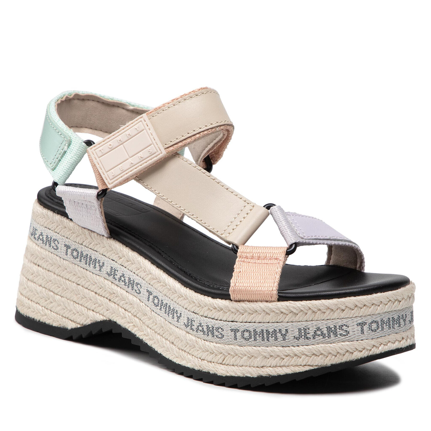 Tommy Jeans Espadrilky Wedge Sandal EN0EN01810 Farebná - Pepit.sk