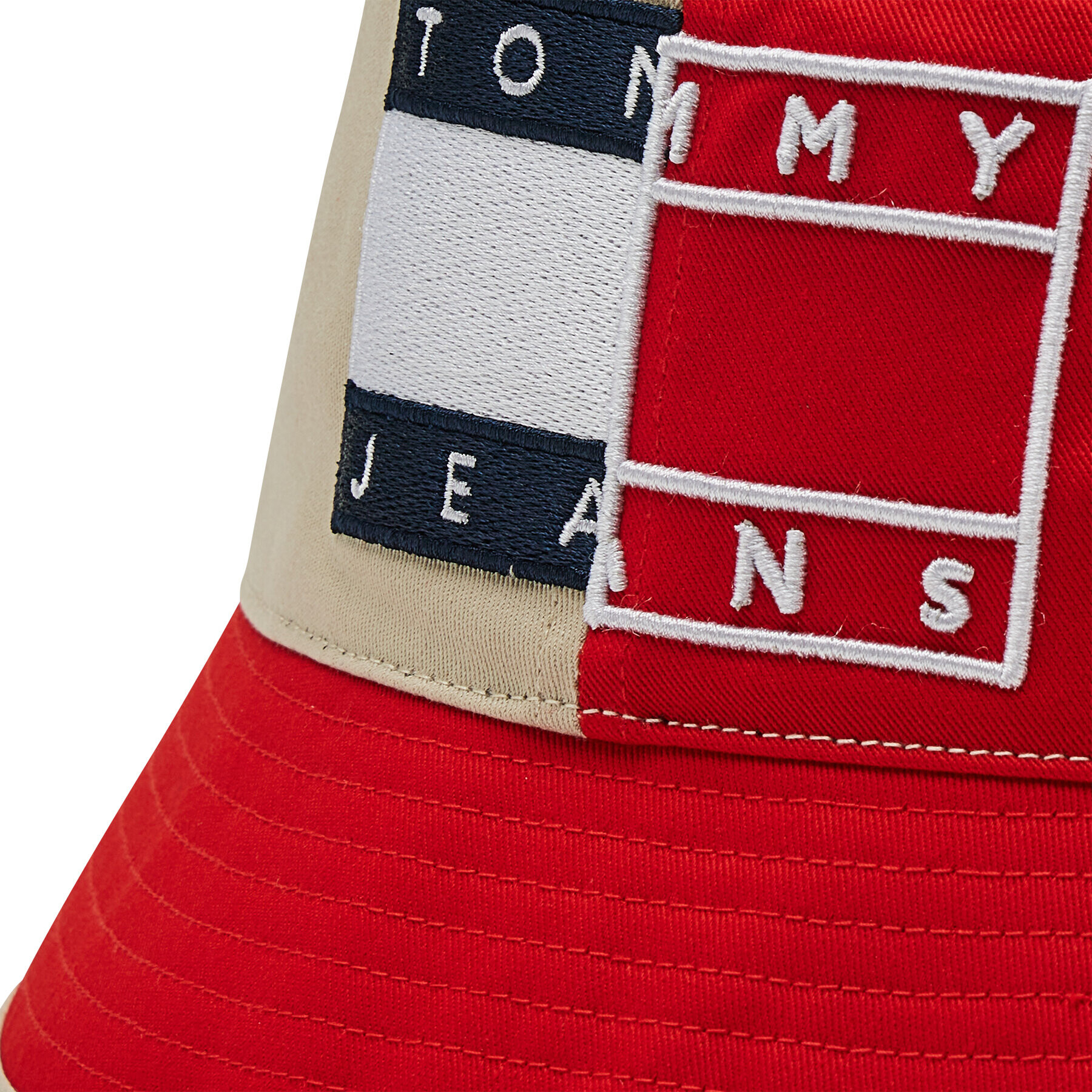 Tommy Jeans Klobúk Tjw Heritage Bucket Splice AW0AW11768 Červená - Pepit.sk