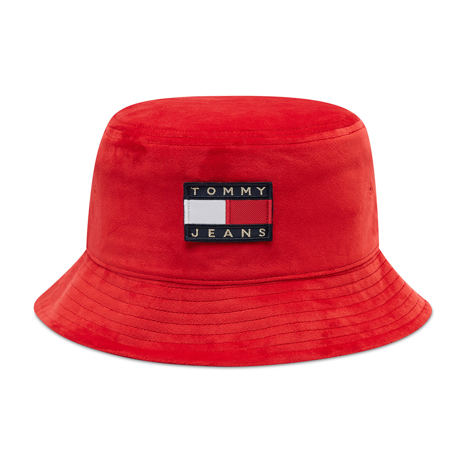 Tommy Jeans Klobúk Tjw Heritage Velvet Bucket AW0AW11096 Červená - Pepit.sk