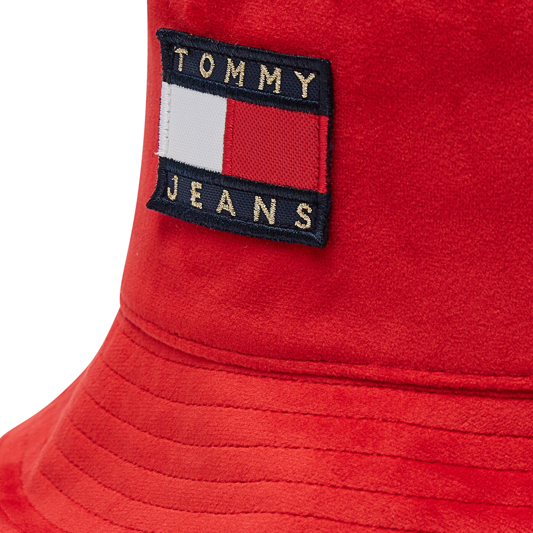 Tommy Jeans Klobúk Tjw Heritage Velvet Bucket AW0AW11096 Červená - Pepit.sk