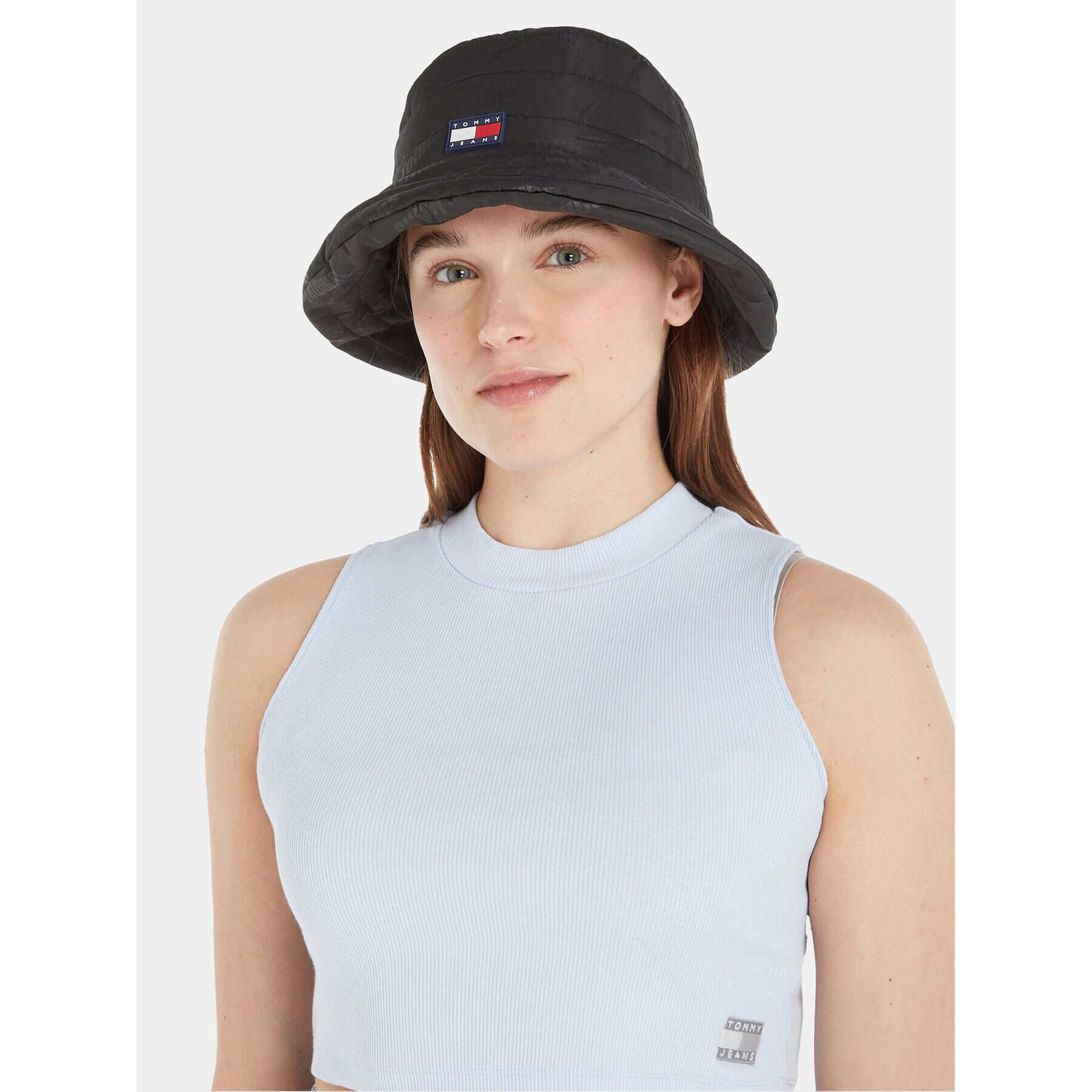 Tommy Jeans Klobúk Tjw Skater Girl Padded Bucket AW0AW15655 Čierna - Pepit.sk