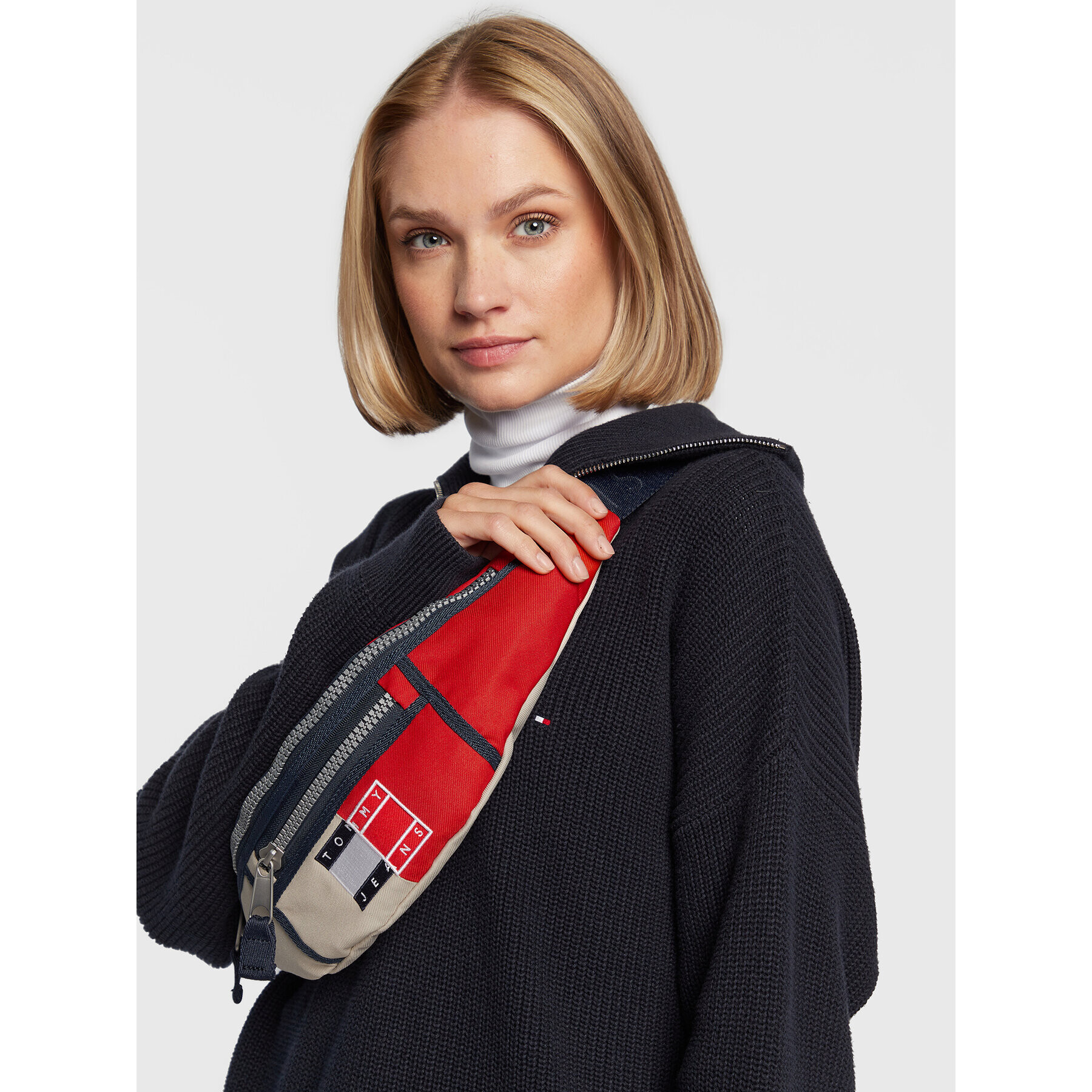 Tommy Jeans Ľadvinka Tjw Heritage Bumbag Spliced AW0AW11790 Béžová - Pepit.sk