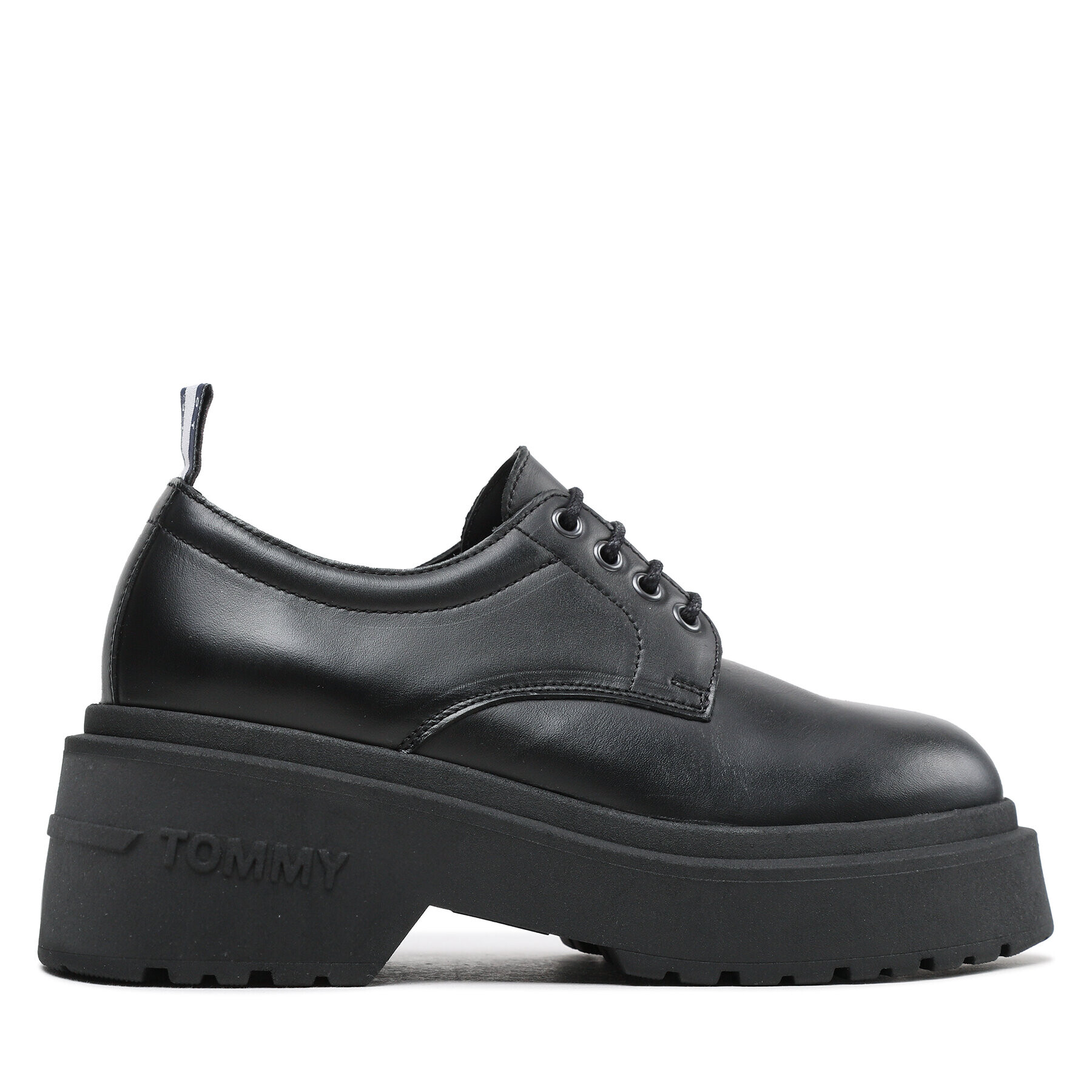 Tommy Jeans Loafers Tjw Ava Lace Up EN0EN02219 Čierna - Pepit.sk