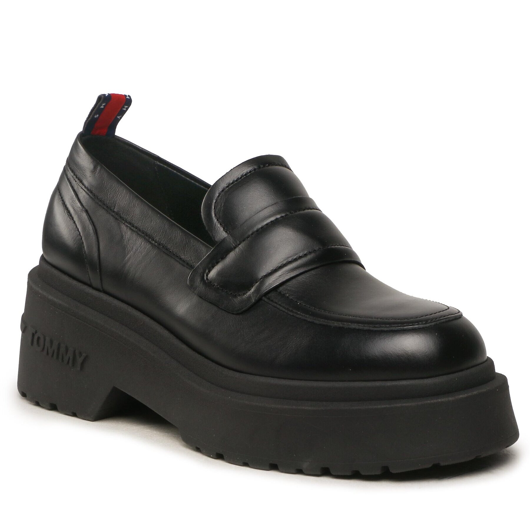 Tommy Jeans Poltopánky Tjw Ava Loafer EN0EN02218 Čierna - Pepit.sk