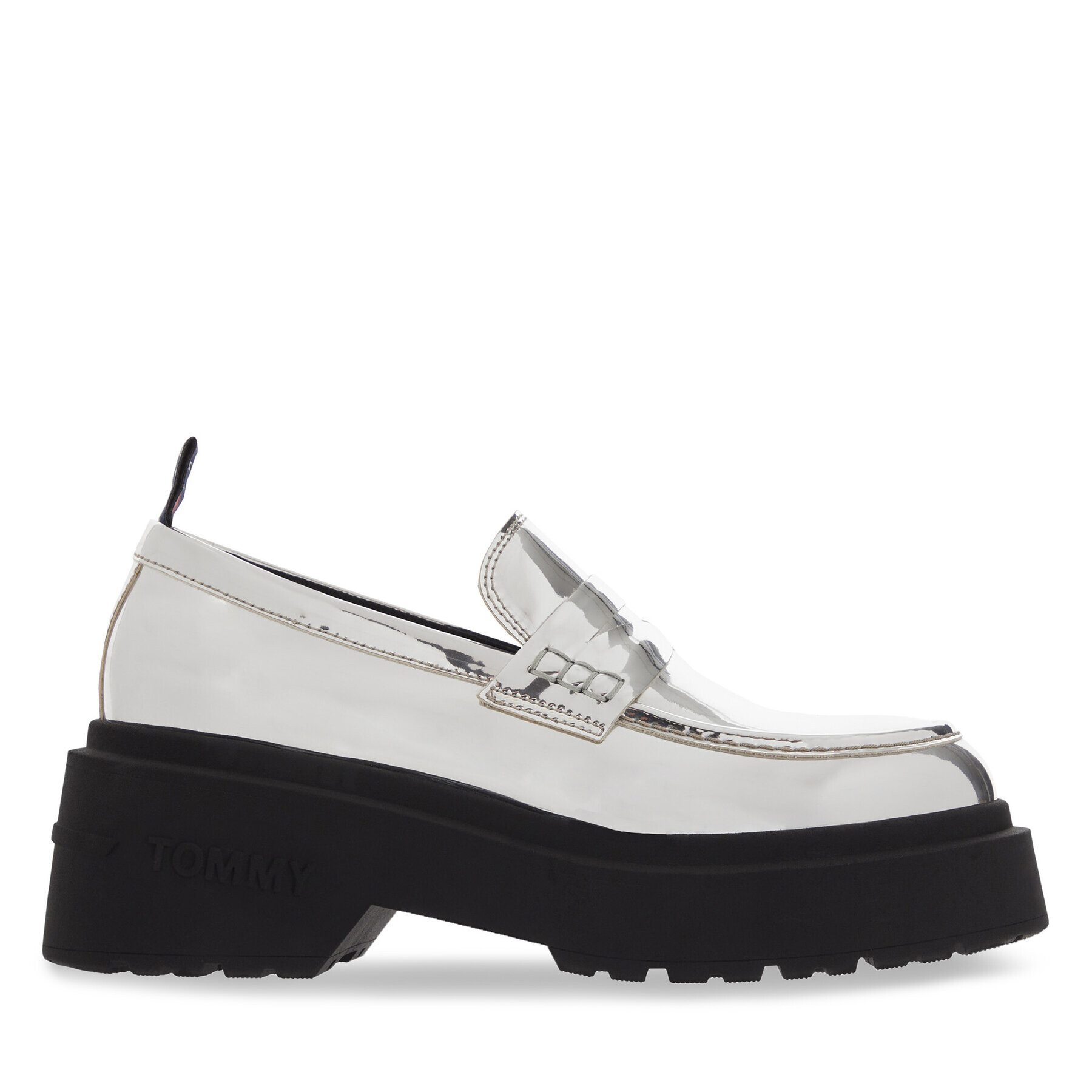 Tommy Jeans Loafers Tjw Chunky Loafer Metallic EN0EN02321 Sivá - Pepit.sk