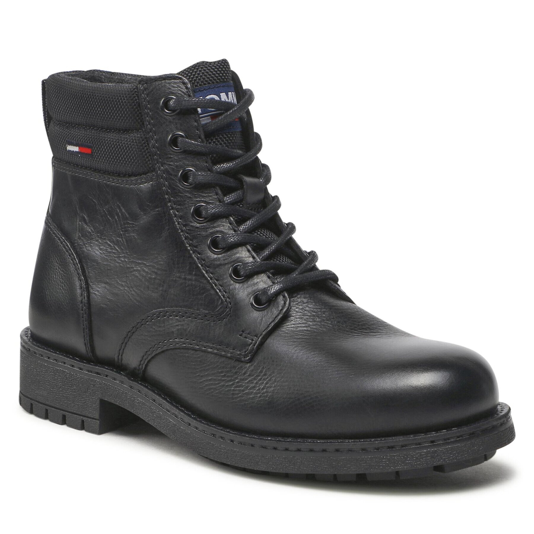 Tommy Jeans Outdoorová obuv Classic Short Lace Up Boot EM0EM01057 Čierna - Pepit.sk