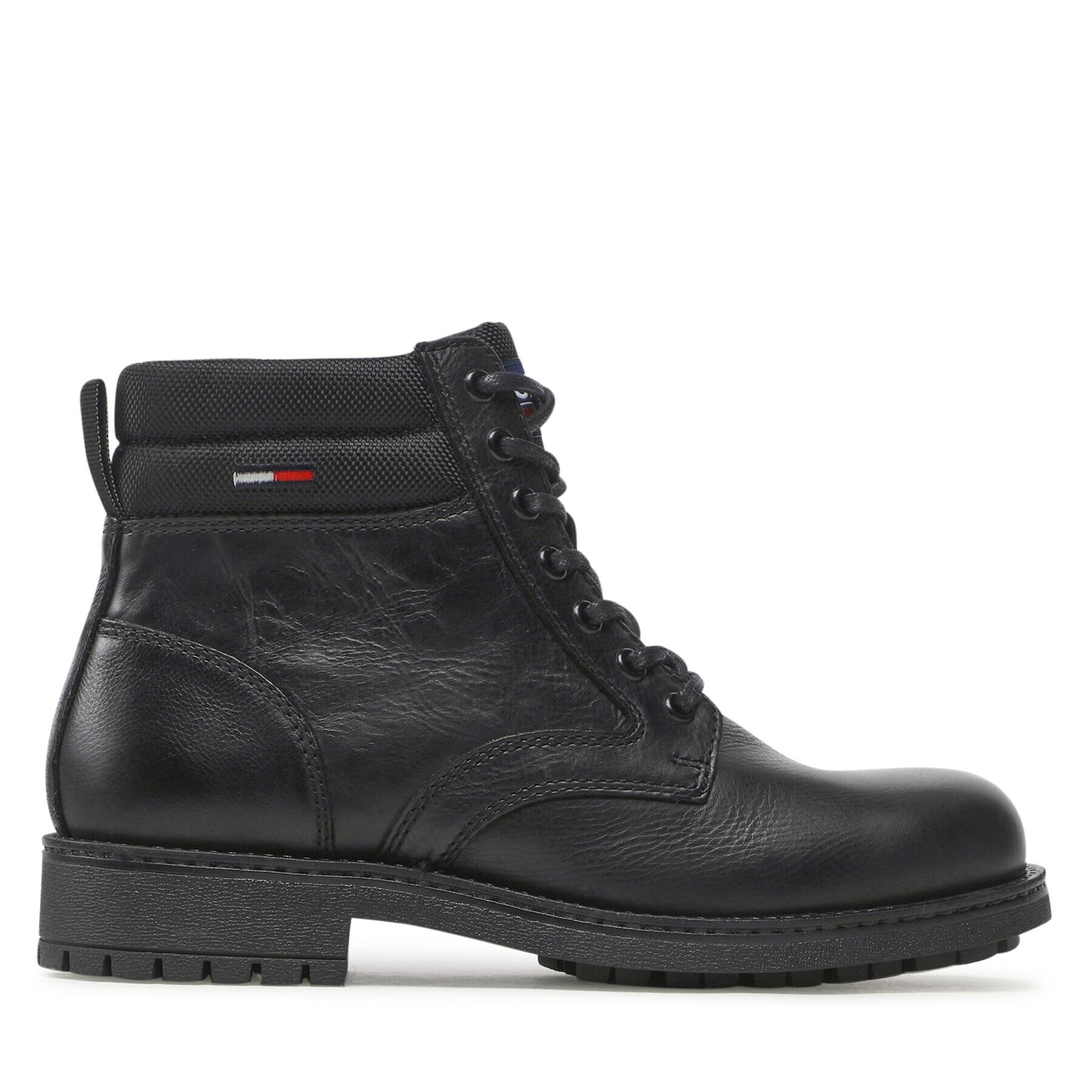 Tommy Jeans Outdoorová obuv Classic Short Lace Up Boot EM0EM01057 Čierna - Pepit.sk